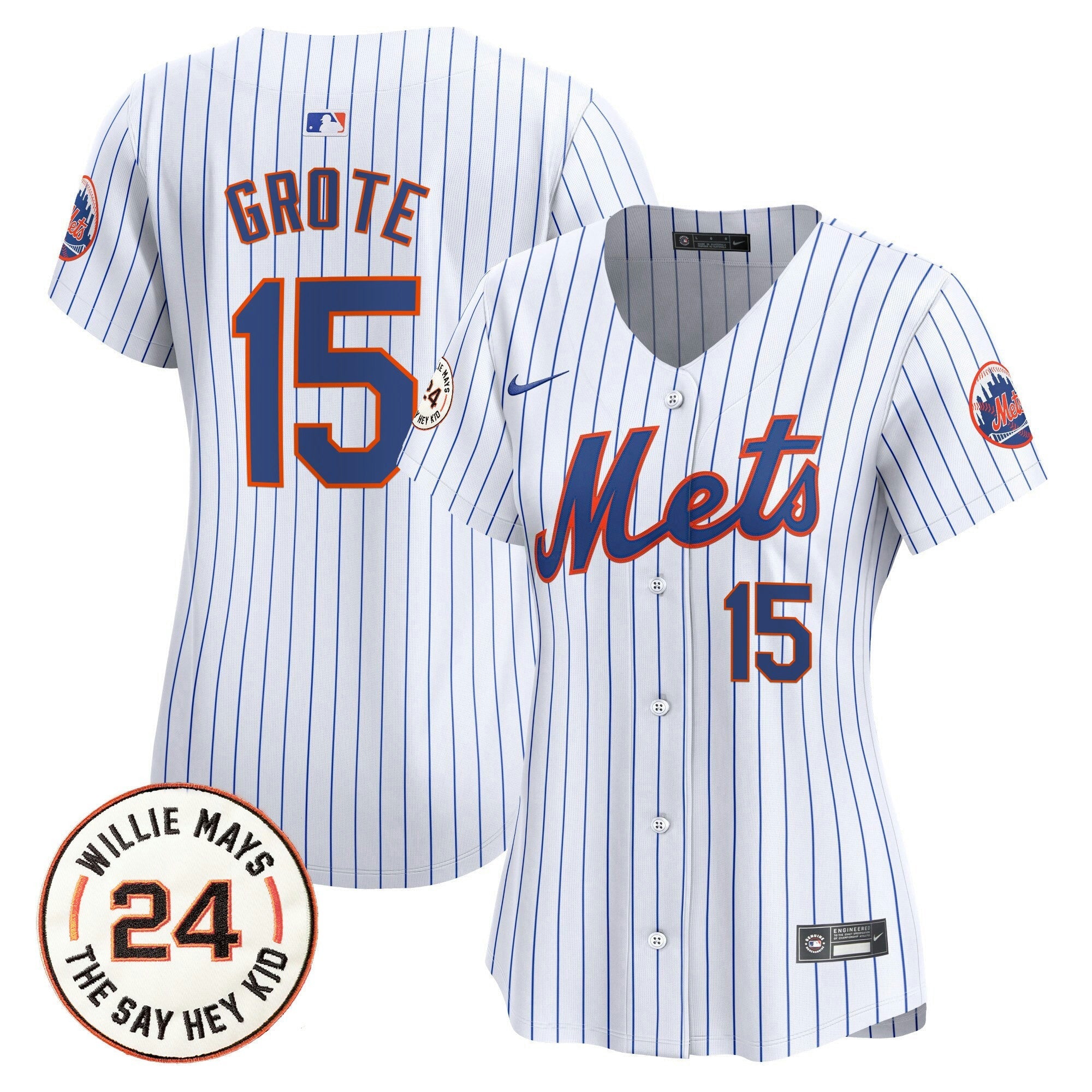 Camisa MLB Women’s Willie Mays Patch Vapor Premier Limited Jersey