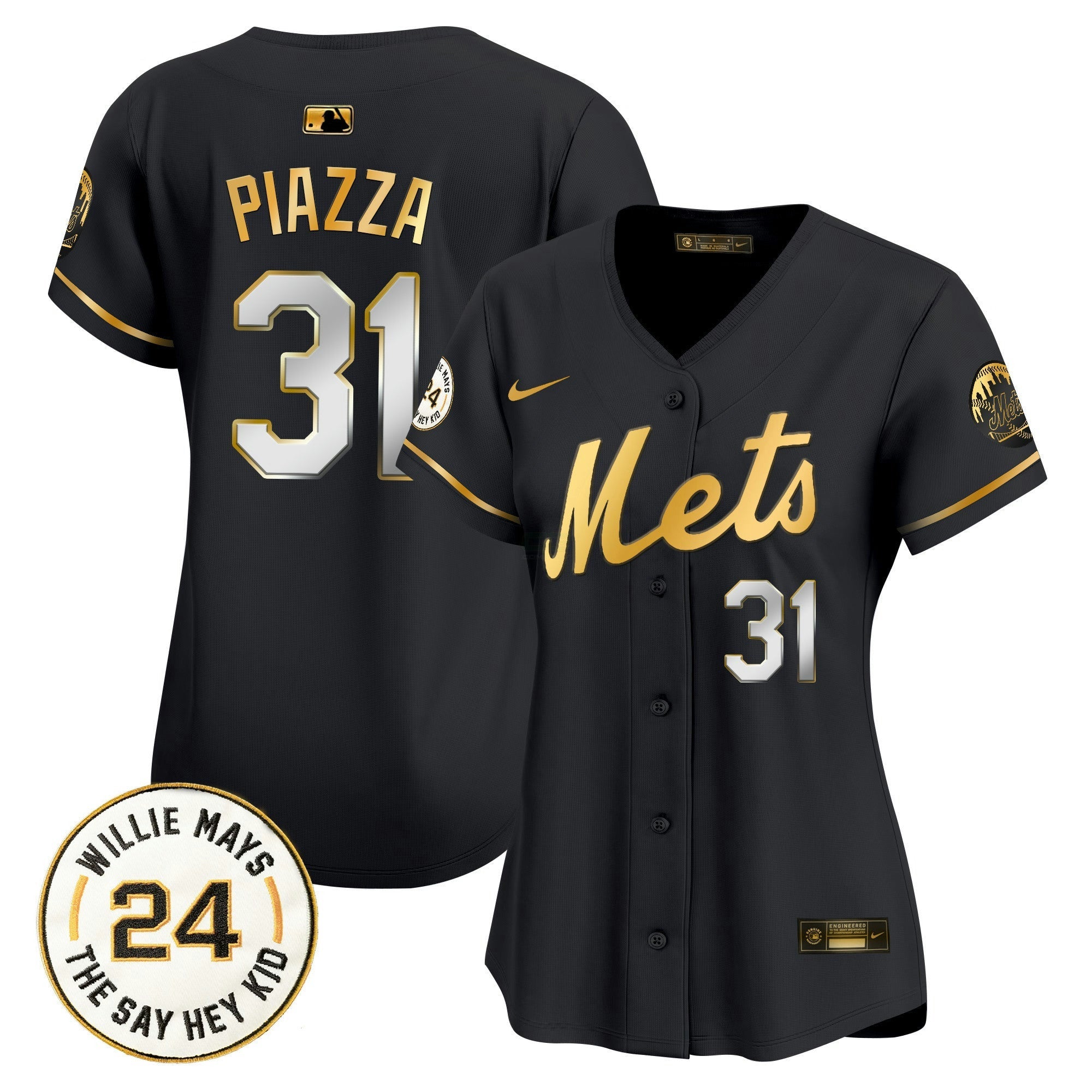 Camisa MLB Women’s Willie Mays Patch Vapor Premier Limited Jersey
