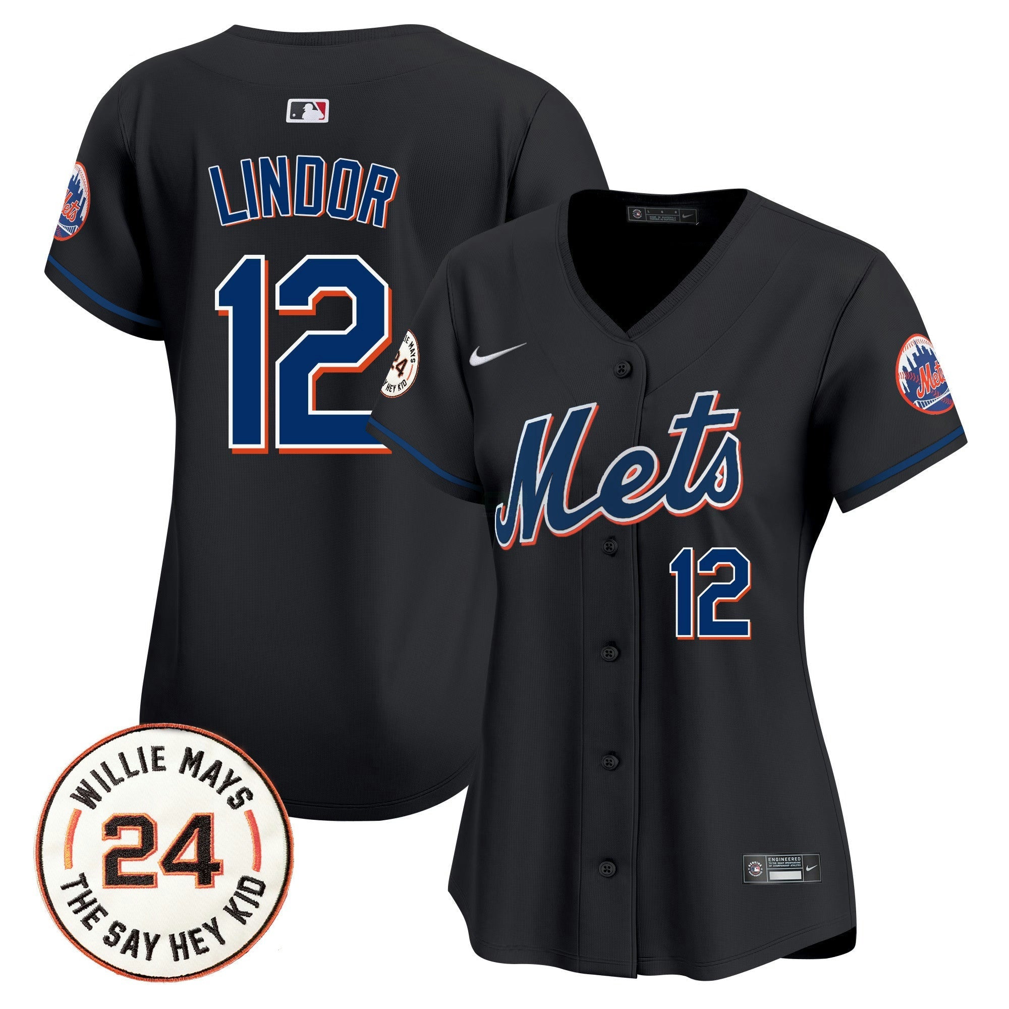 Camisa MLB Women’s Willie Mays Patch Vapor Premier Limited Jersey