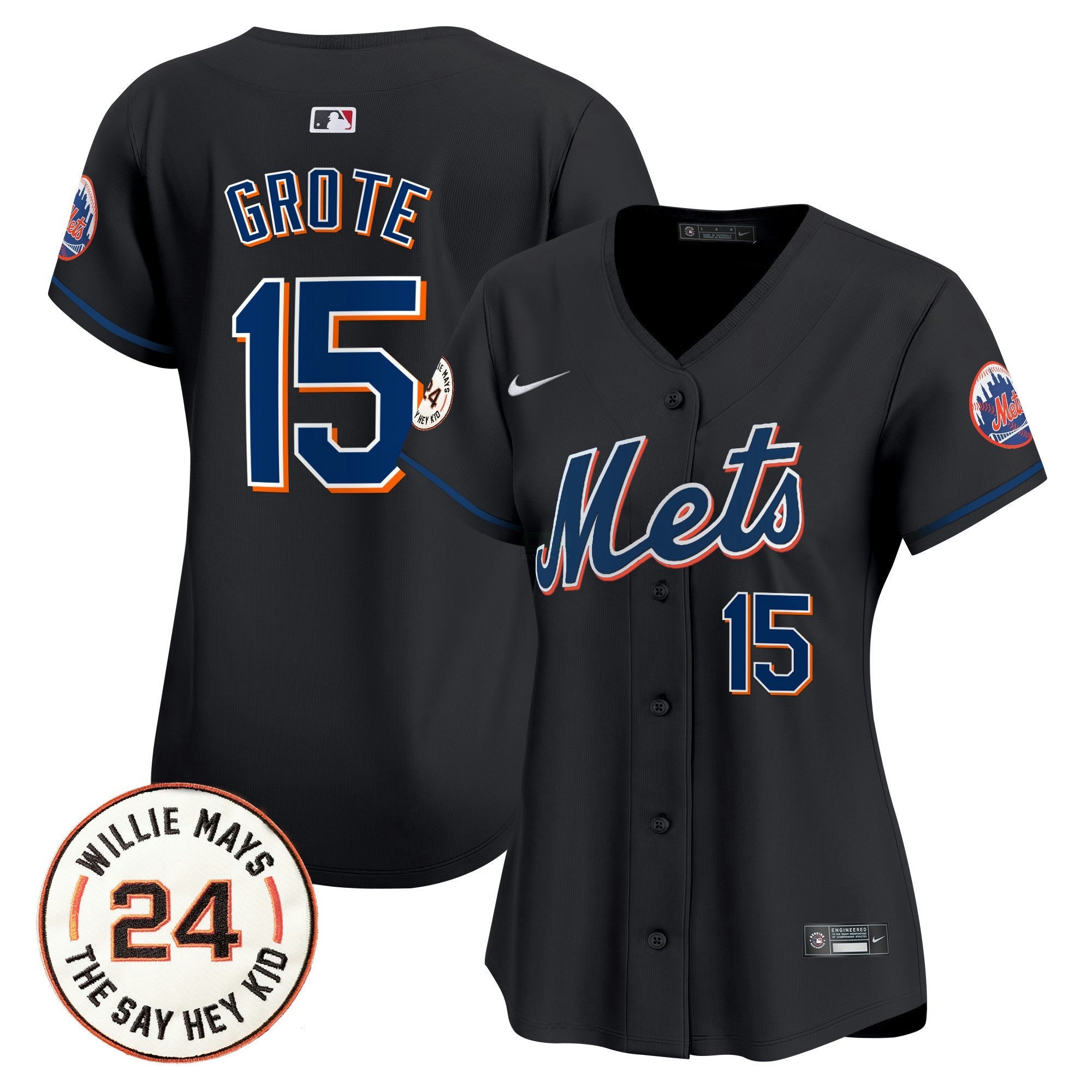 Camisa MLB Women’s Willie Mays Patch Vapor Premier Limited Jersey