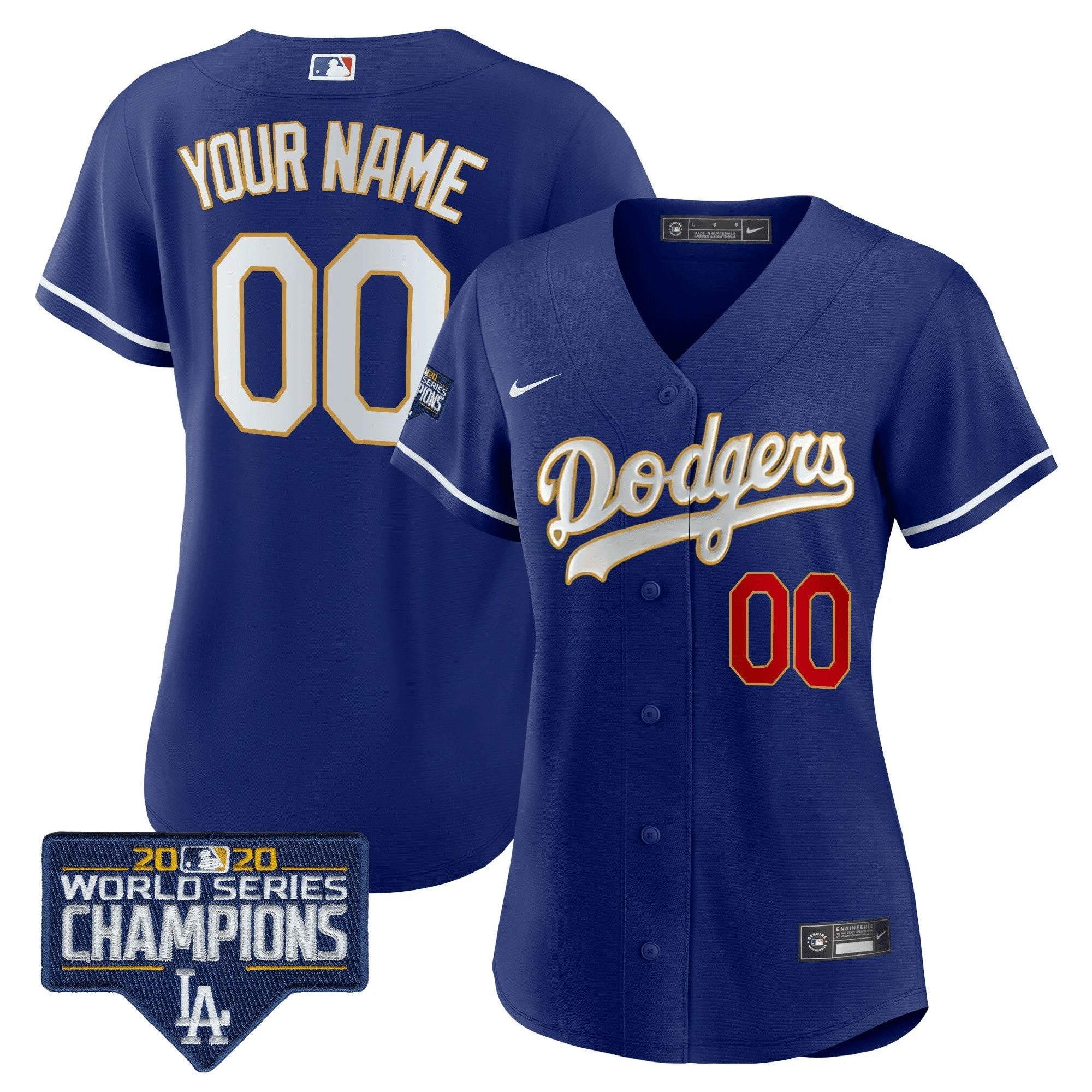 Camisa MLB World Series Champions Patch Cool Base Jersey