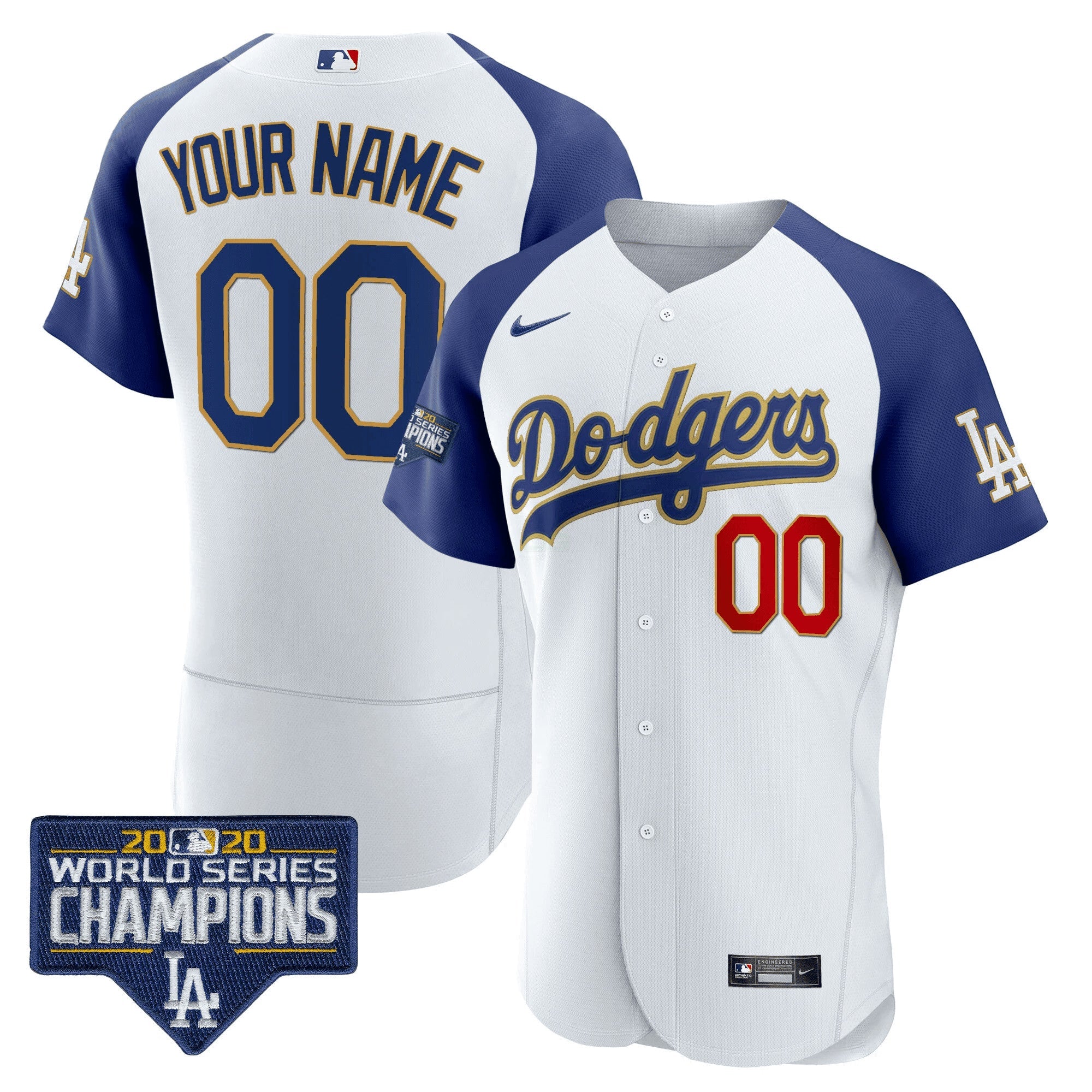 Camisa MLB World Series Champions Patch Flex Base Jersey