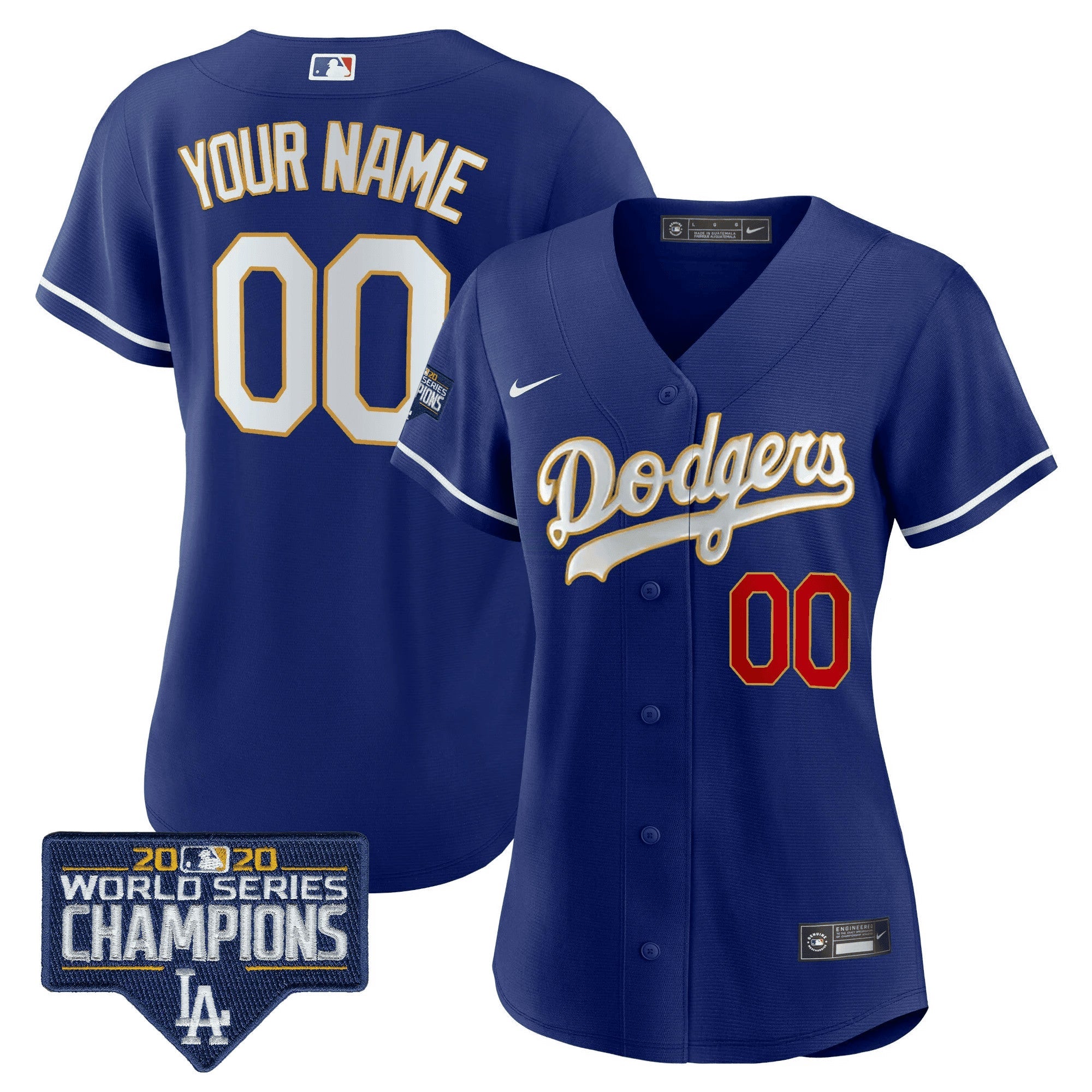 Camisa MLB World Series Champions Patch Flex Base Jersey