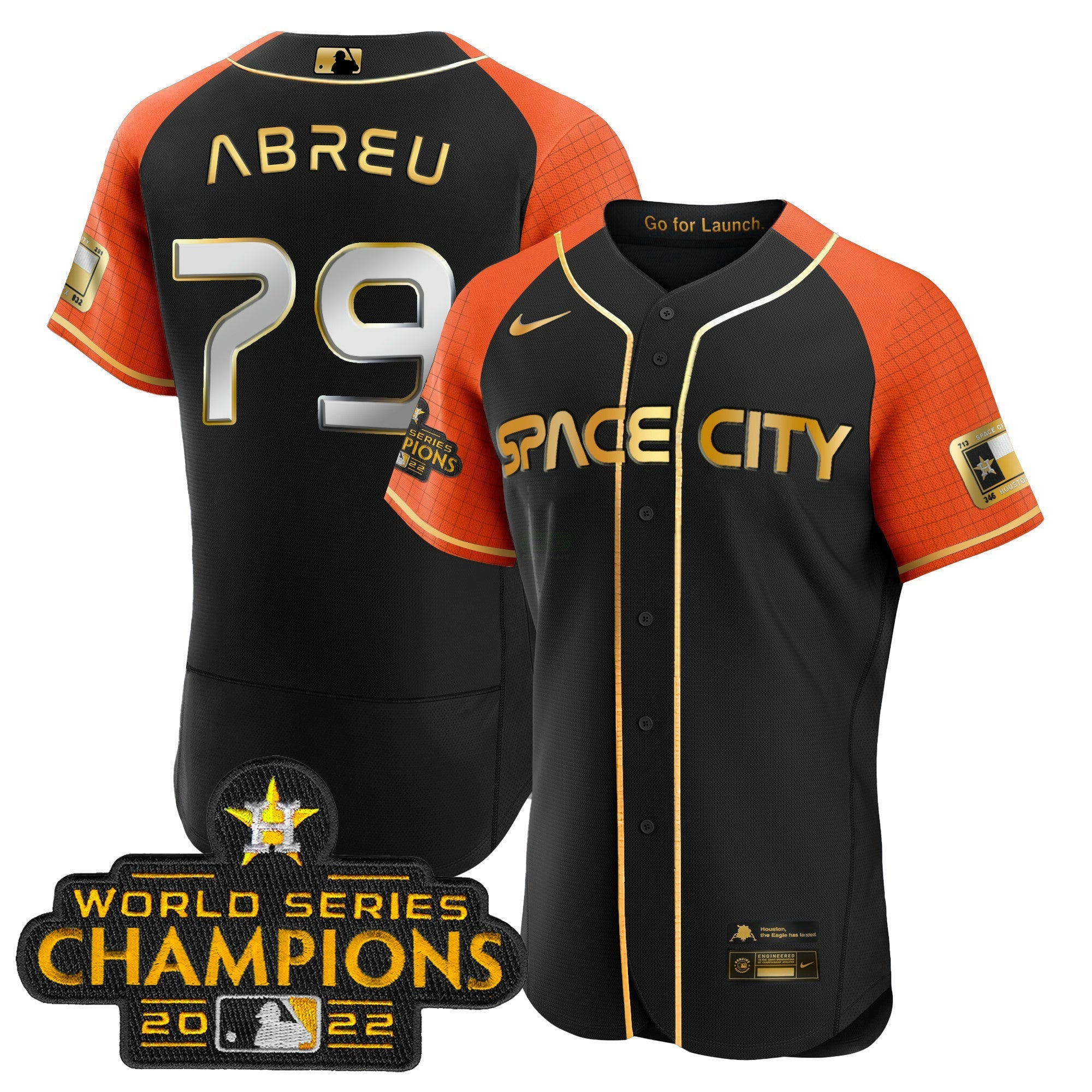 Camisa MLB Youth’s 2023 Space City Champions Flex Jersey