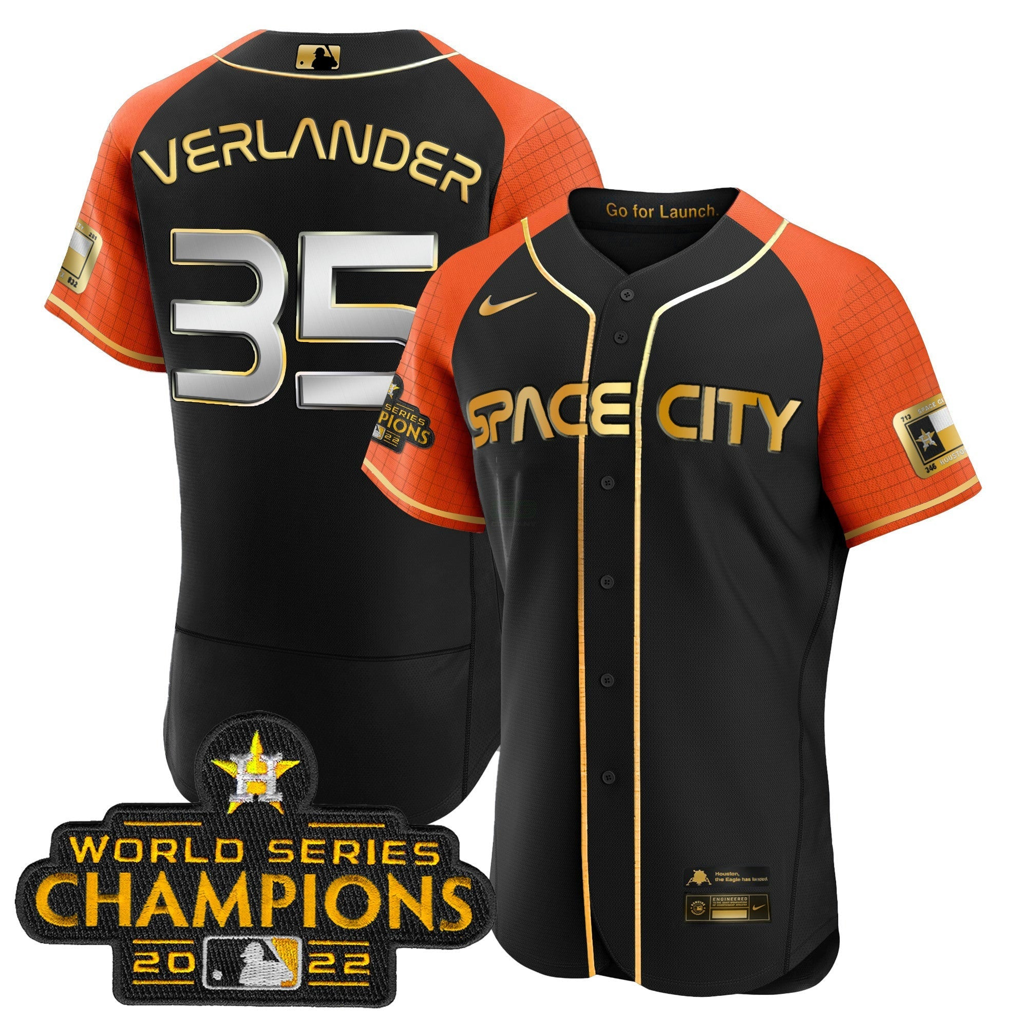 Camisa MLB Youth’s 2023 Space City Champions Flex Jersey