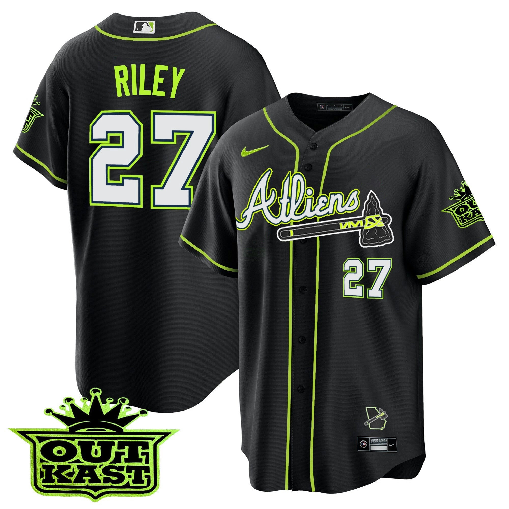 Camisa MLB Youth’s Atlanta Atliens Cool Base Jersey