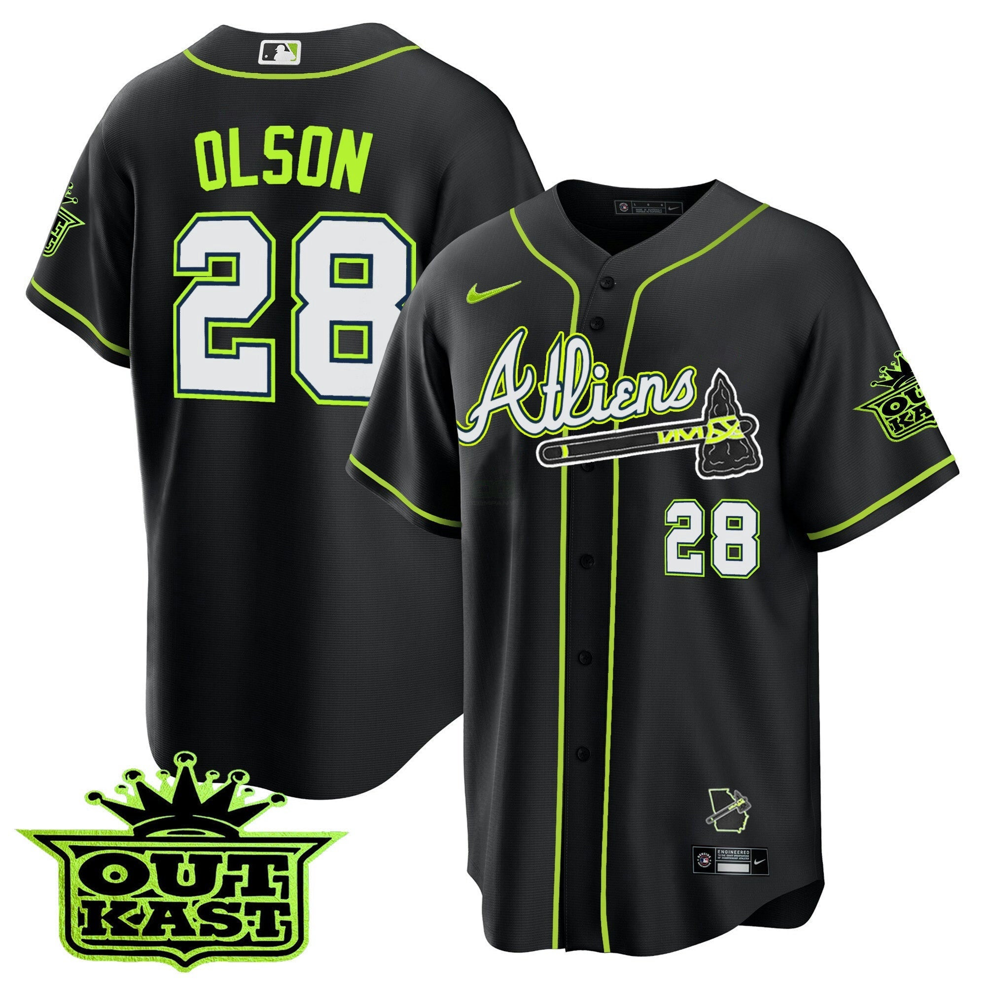 Camisa MLB Youth’s Atlanta Atliens Cool Base Jersey