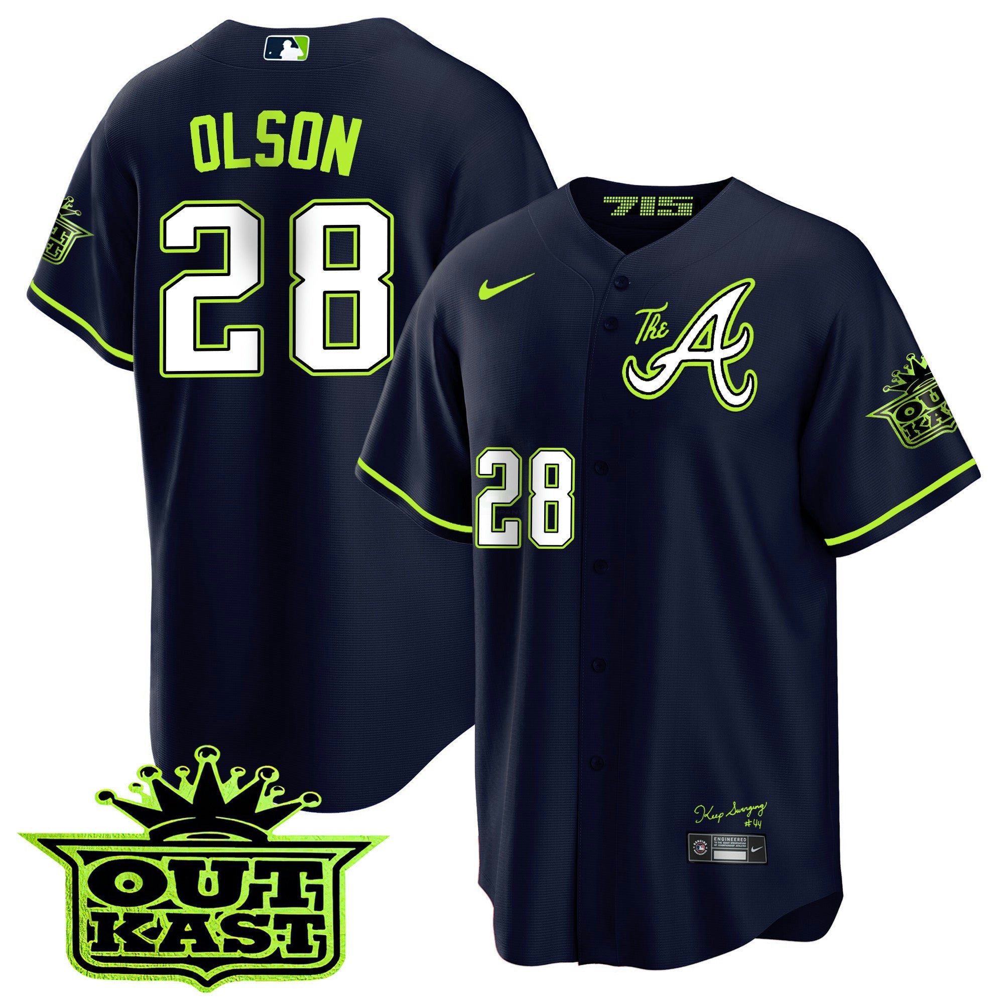 Camisa MLB Youth’s Atlanta Atliens The A Cool Base Jersey