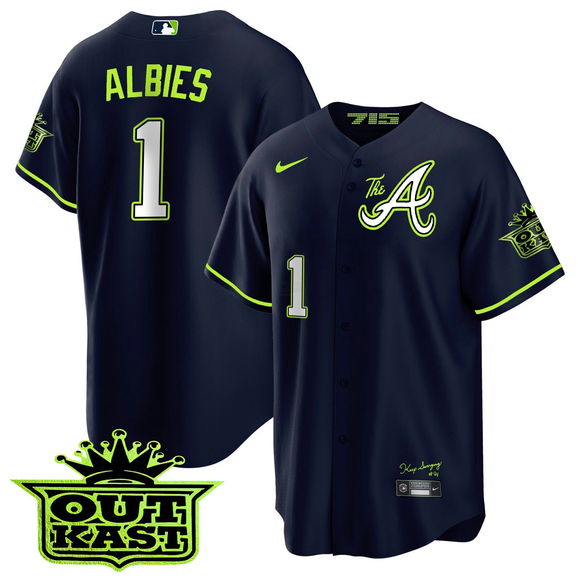 Camisa MLB Youth’s Atlanta Atliens The A Cool Base Jersey