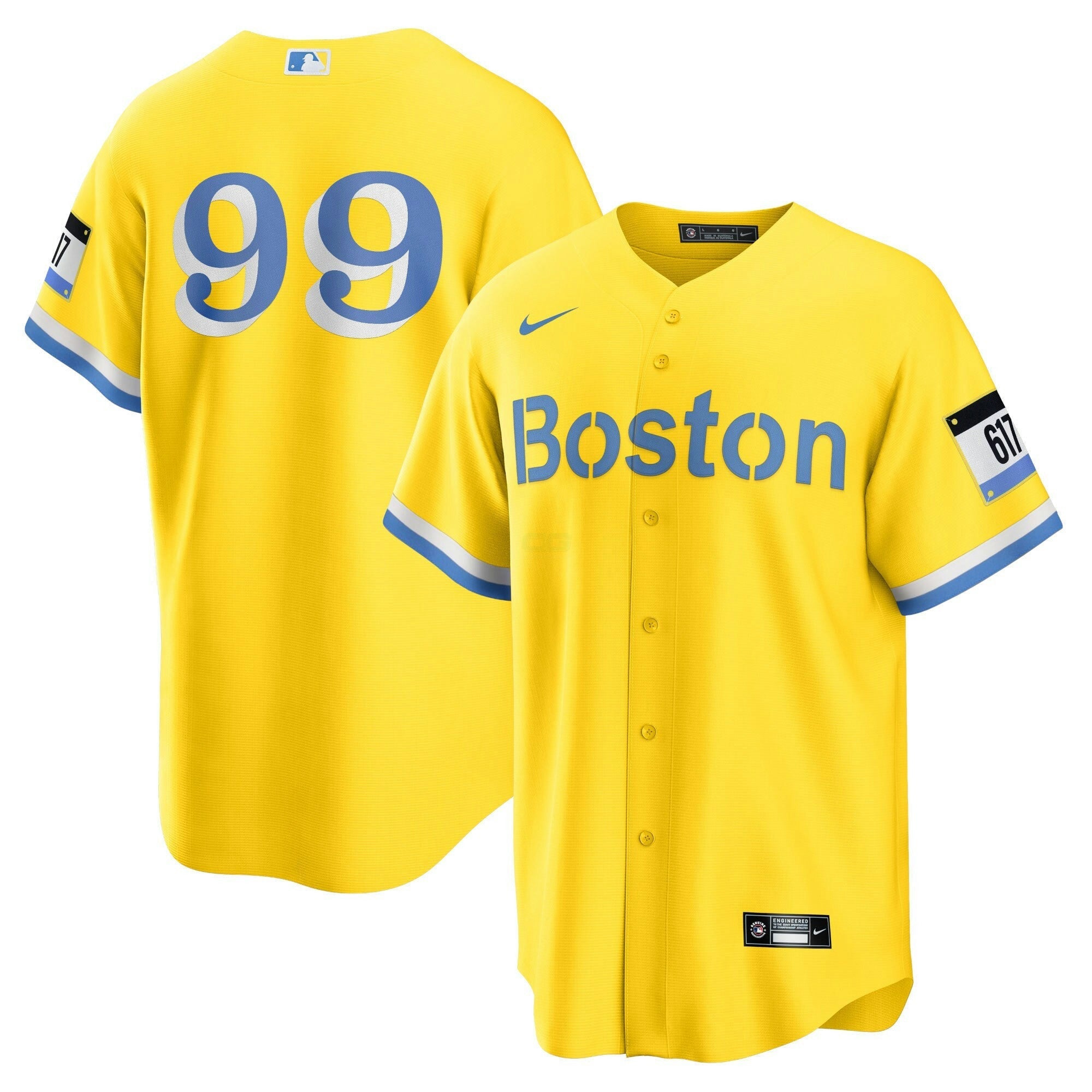 Camisa MLB Youth’s Boston Yellow Jersey