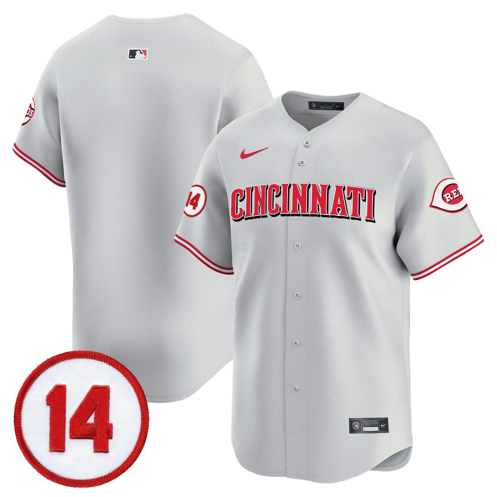 Camisa MLB Youth’s Cincinnati Pete Rose Patch Vapor Premier Limited Jersey