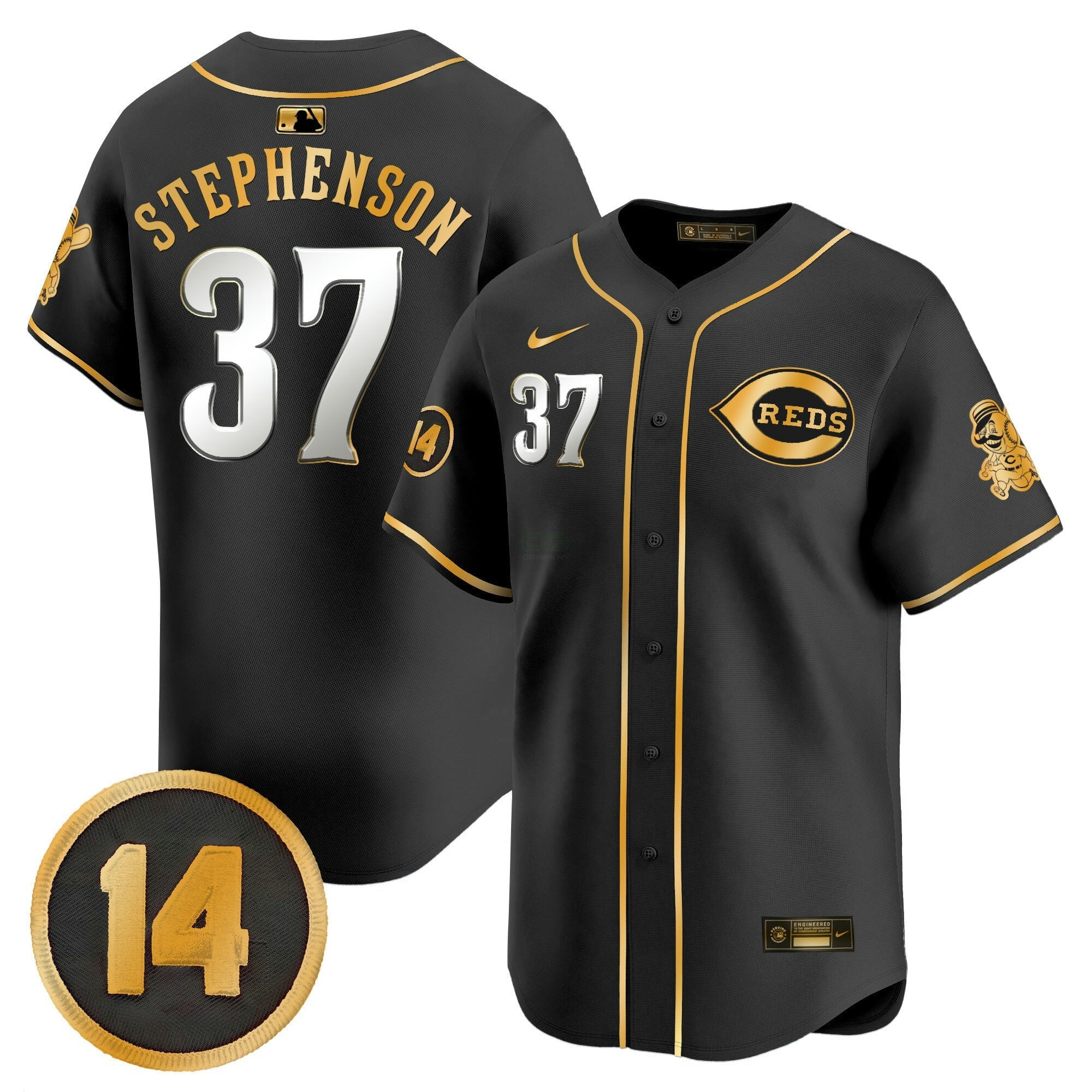 Camisa MLB Youth’s Cincinnati Pete Rose Patch Vapor Premier Limited Jersey