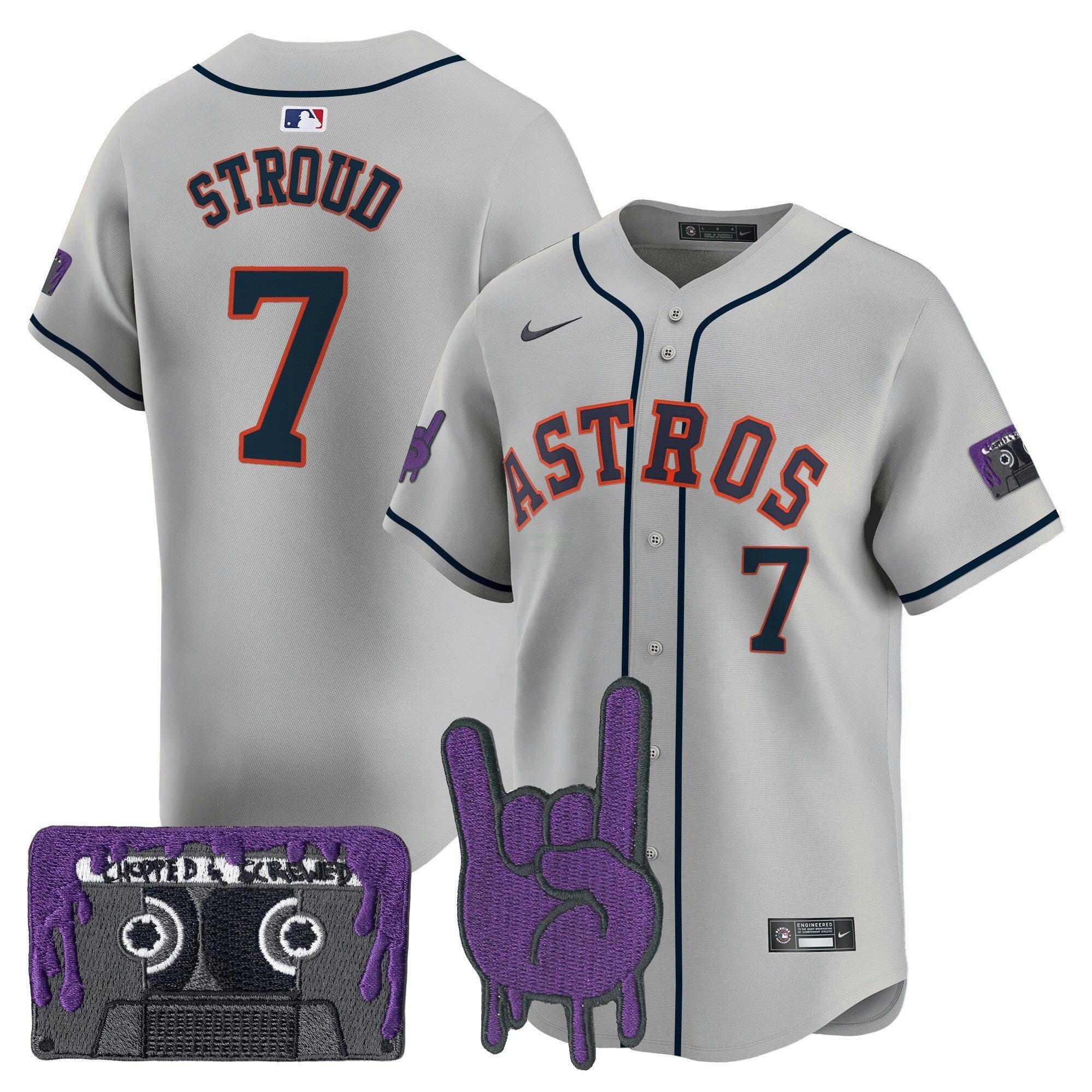 Camisa MLB Youth’s Houston DJ Screw Patch Vapor Premier Limited Jersey
