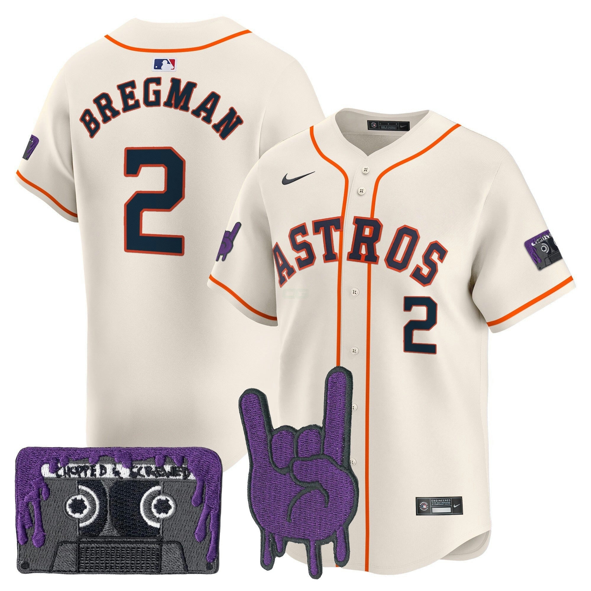 Camisa MLB Youth’s Houston DJ Screw Patch Vapor Premier Limited Jersey