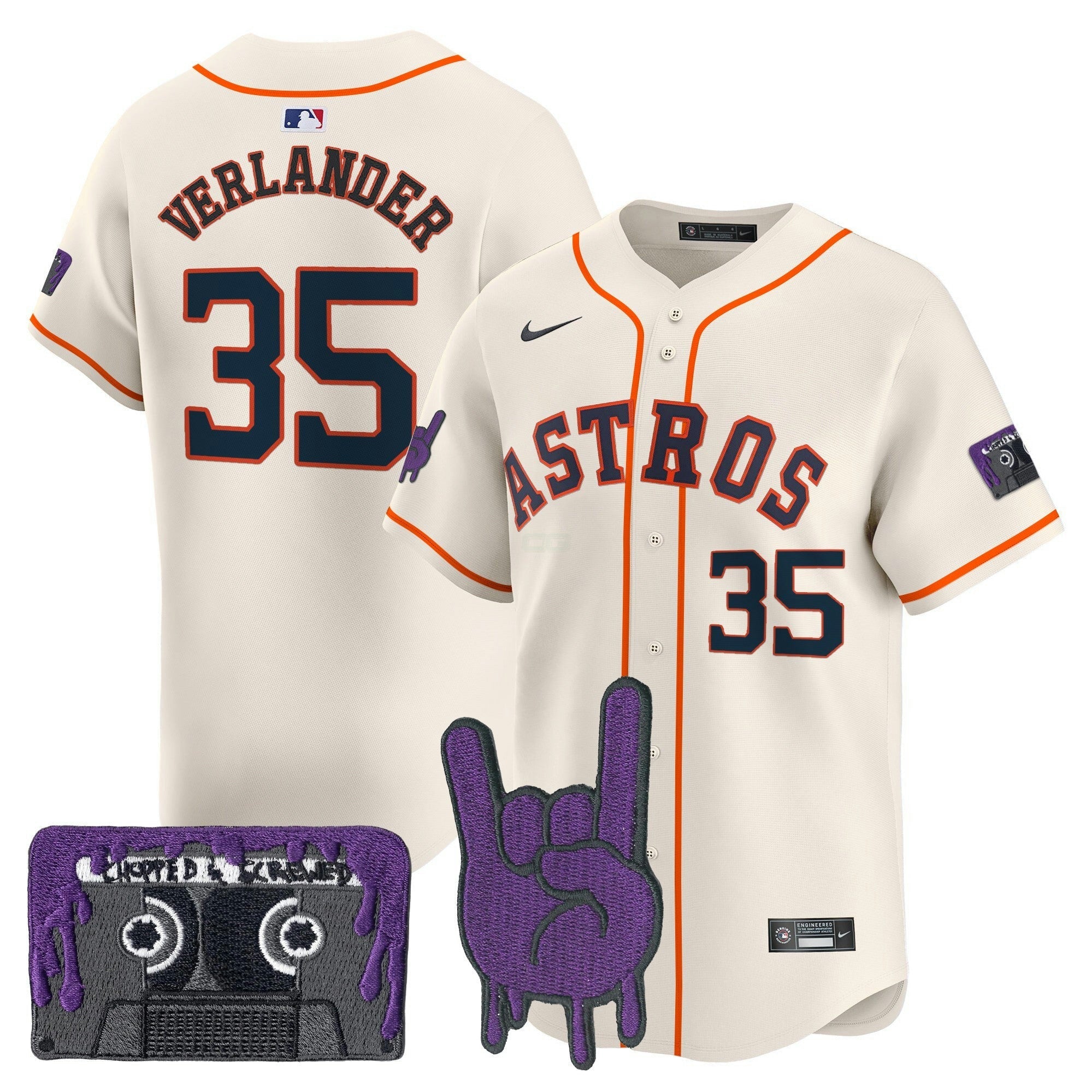 Camisa MLB Youth’s Houston DJ Screw Patch Vapor Premier Limited Jersey