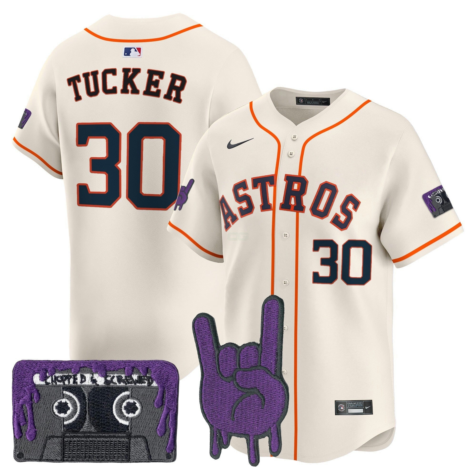 Camisa MLB Youth’s Houston DJ Screw Patch Vapor Premier Limited Jersey