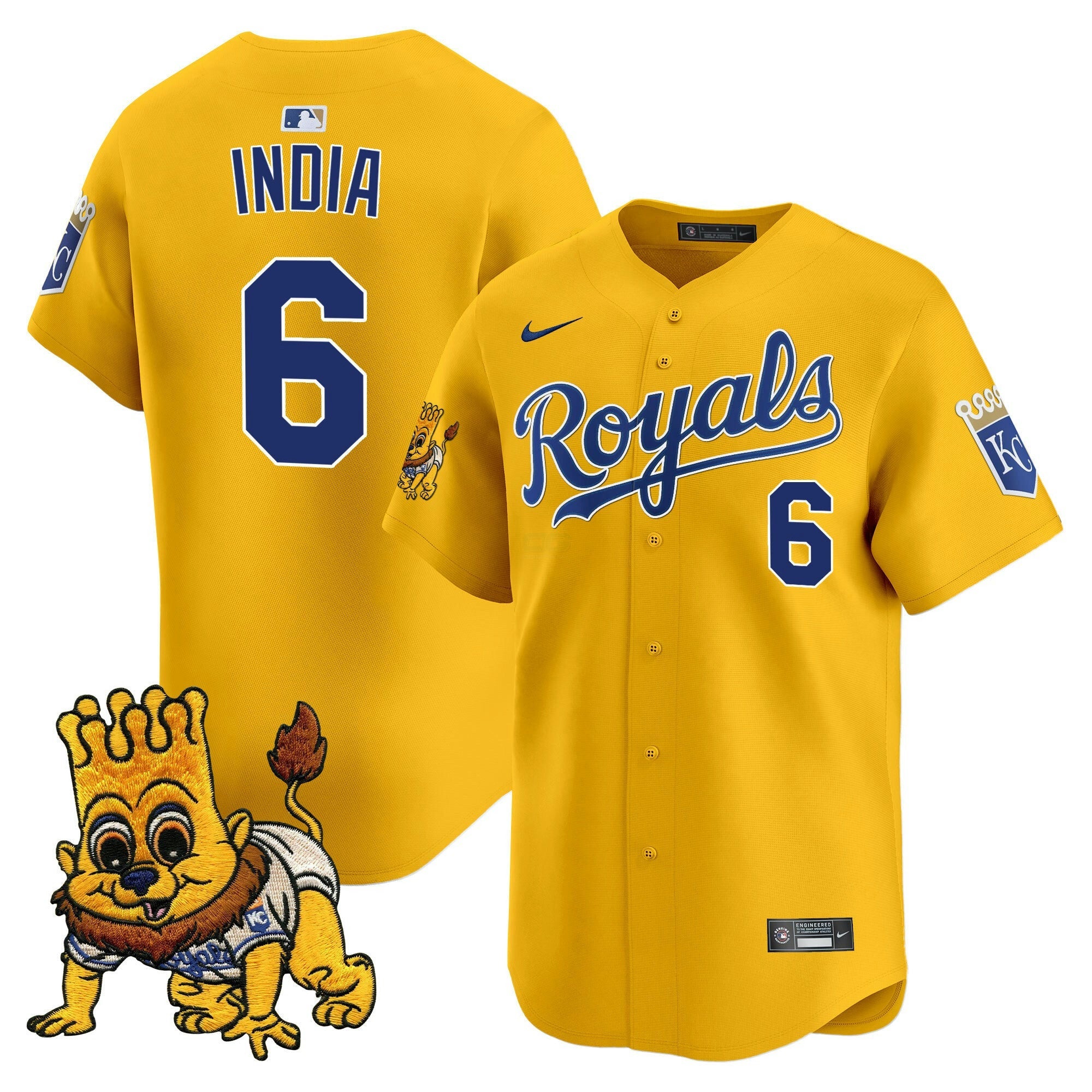 Camisa MLB Youth’s Kansas City Sluggerrr Patch Vapor Premier Limited Jersey