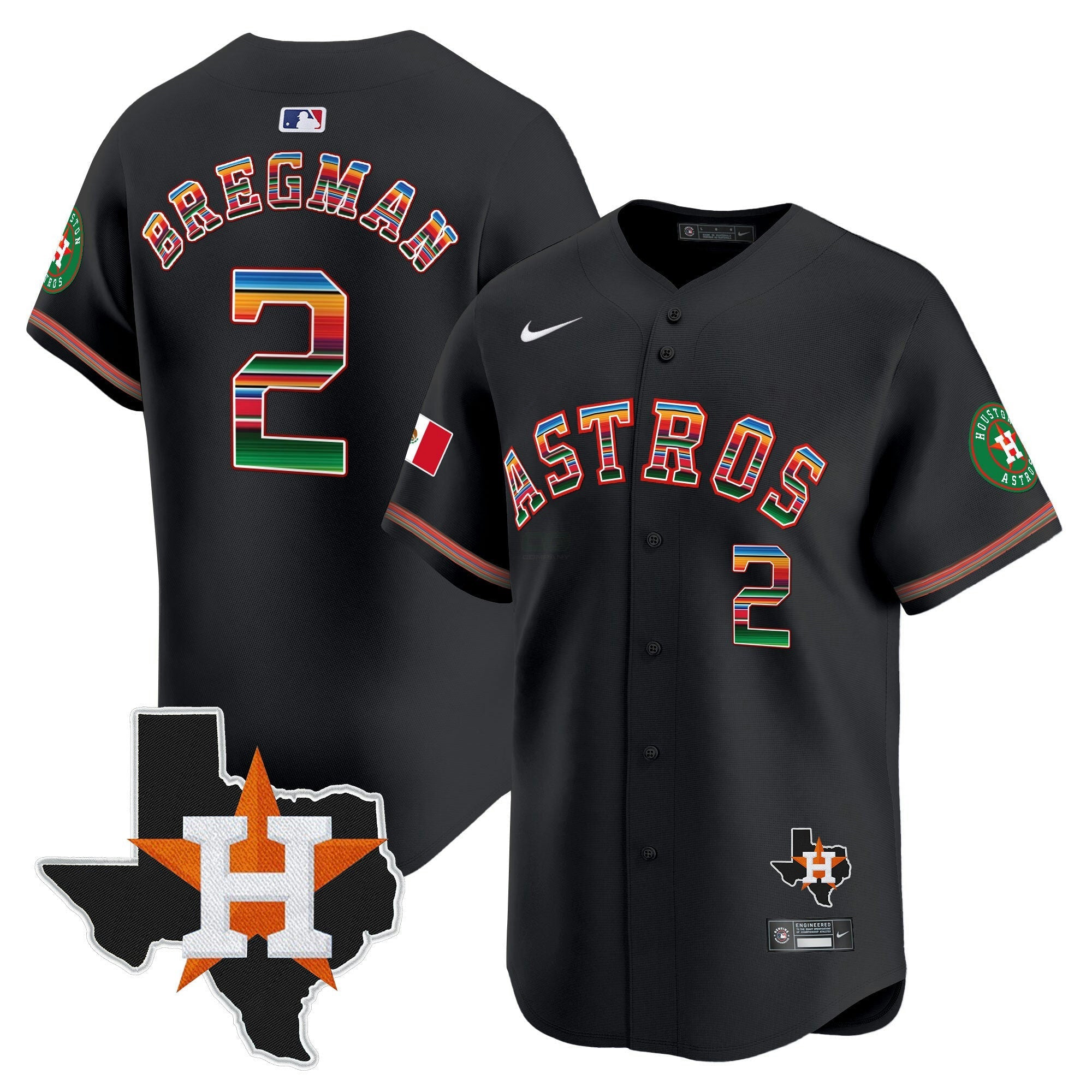 Camisa MLB Youth’s Mexico Texas Patch Vapor Premier Limited Jersey
