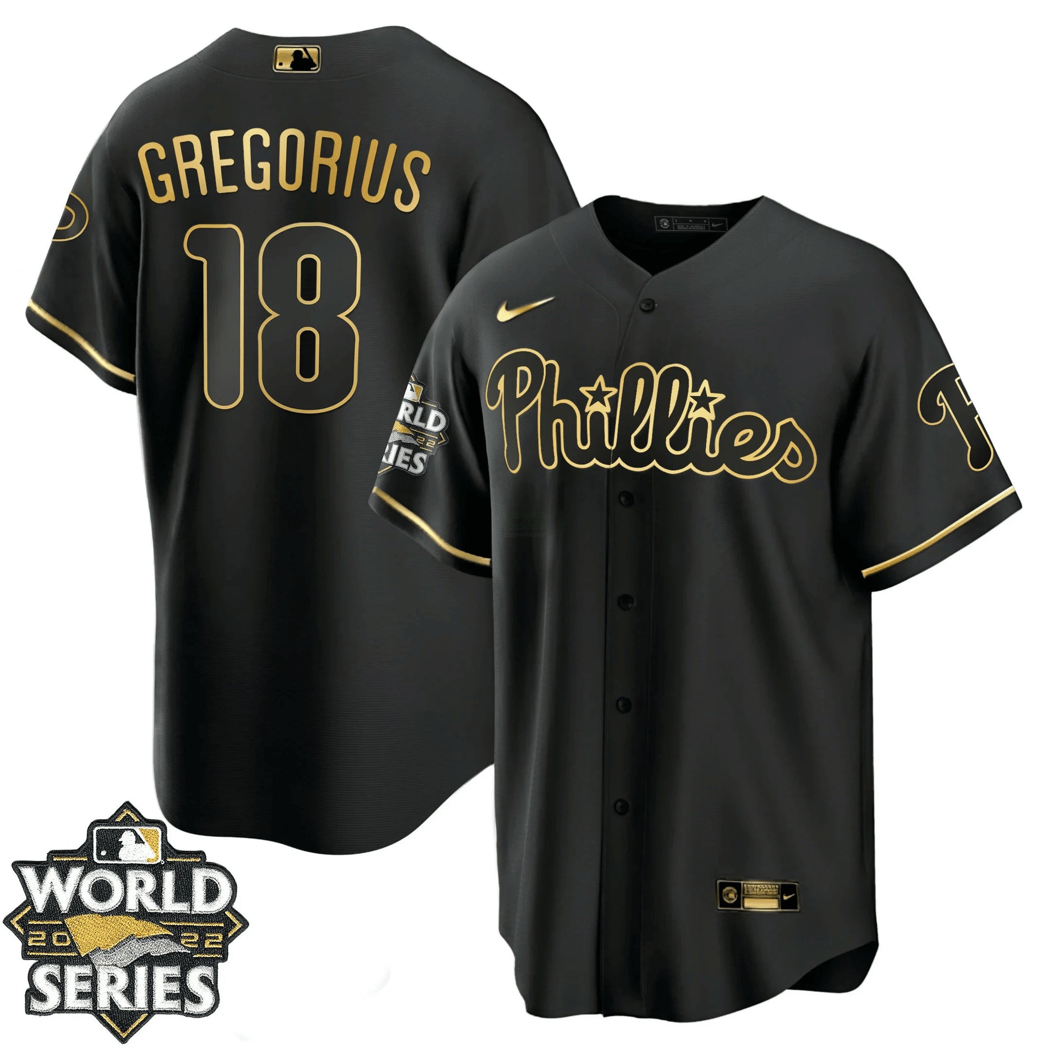 Camisa MLB Youth’s Philadelphia Gold 2022 World Series Jersey