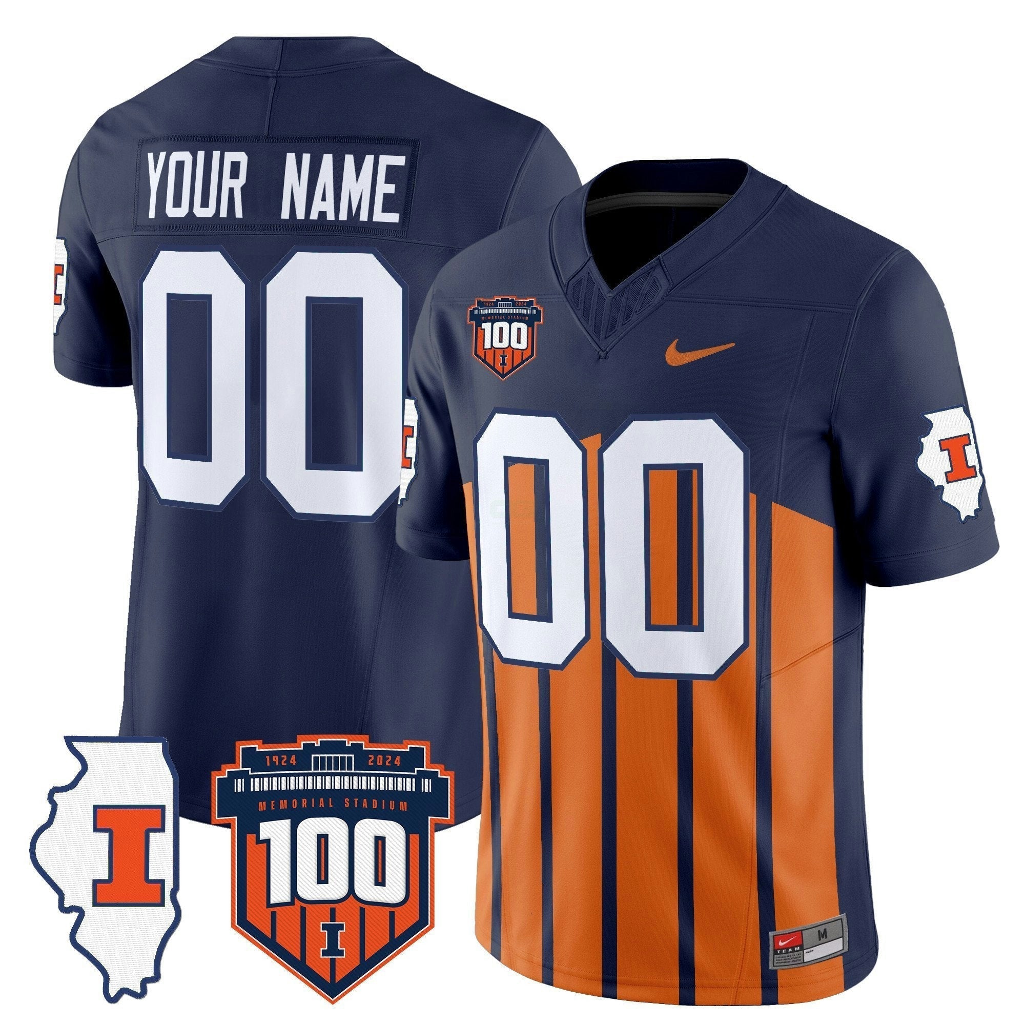 Camisa NCAA 100th Memorial Stadium Patch Vapor Limited Jersey