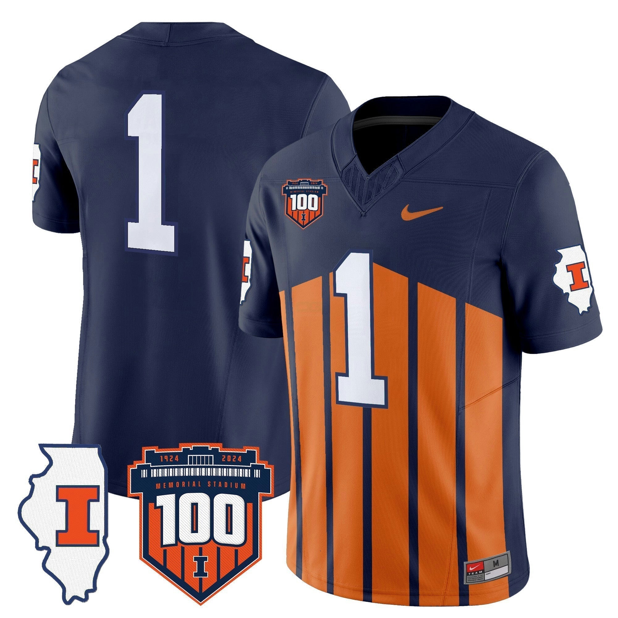 Camisa NCAA 100th Memorial Stadium Patch Vapor Limited Jersey