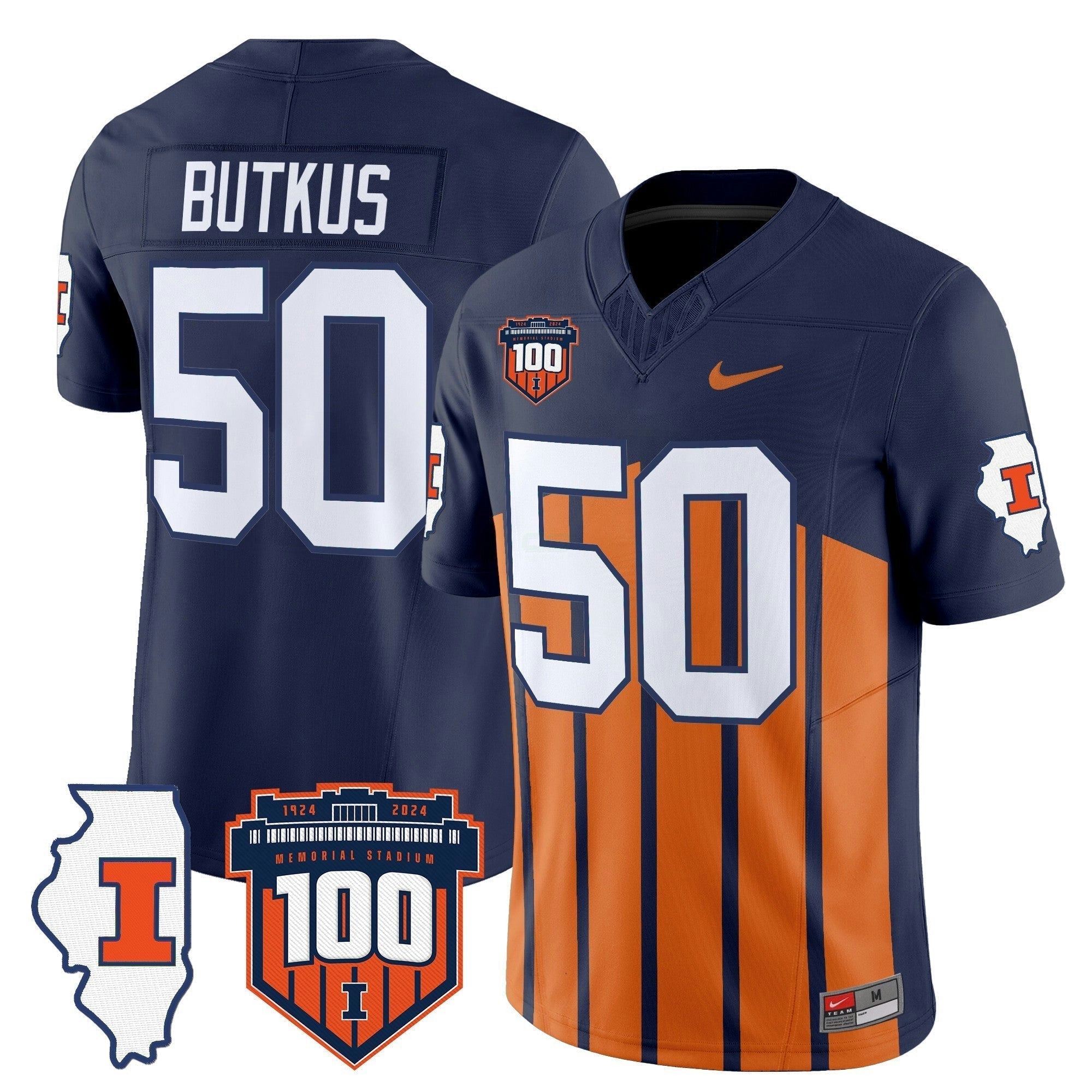 Camisa NCAA 100th Memorial Stadium Patch Vapor Limited Jersey