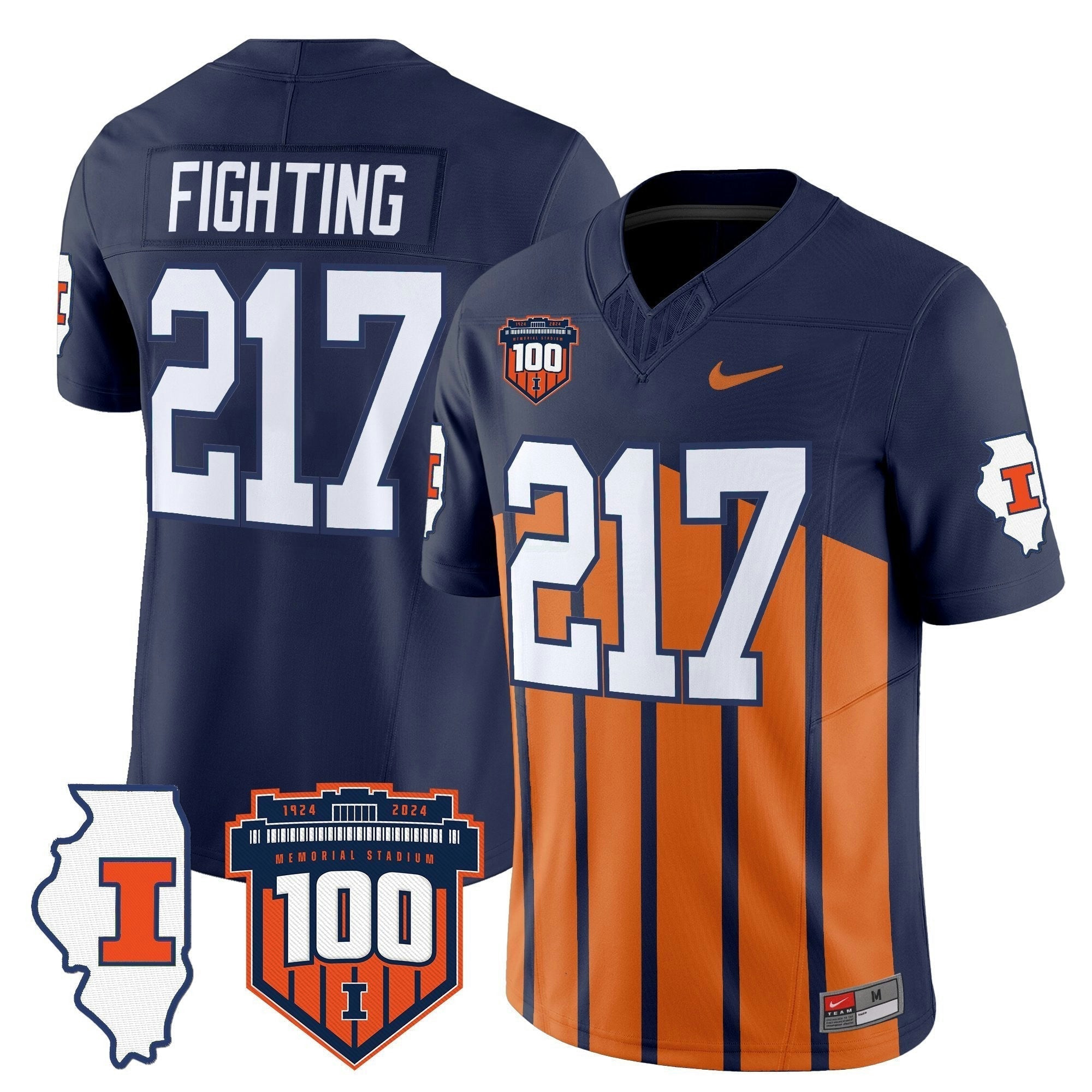 Camisa NCAA 100th Memorial Stadium Patch Vapor Limited Jersey