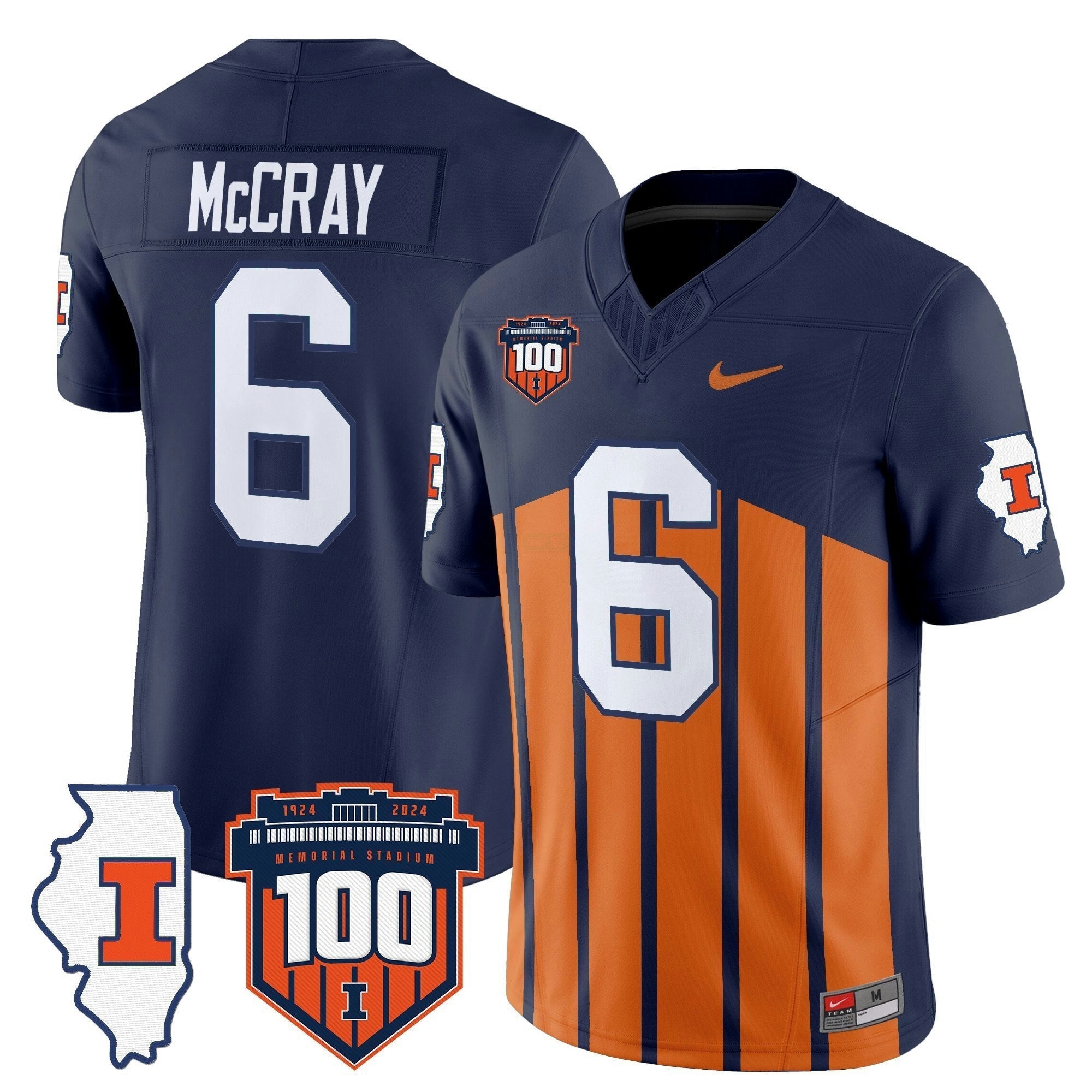 Camisa NCAA 100th Memorial Stadium Patch Vapor Limited Jersey