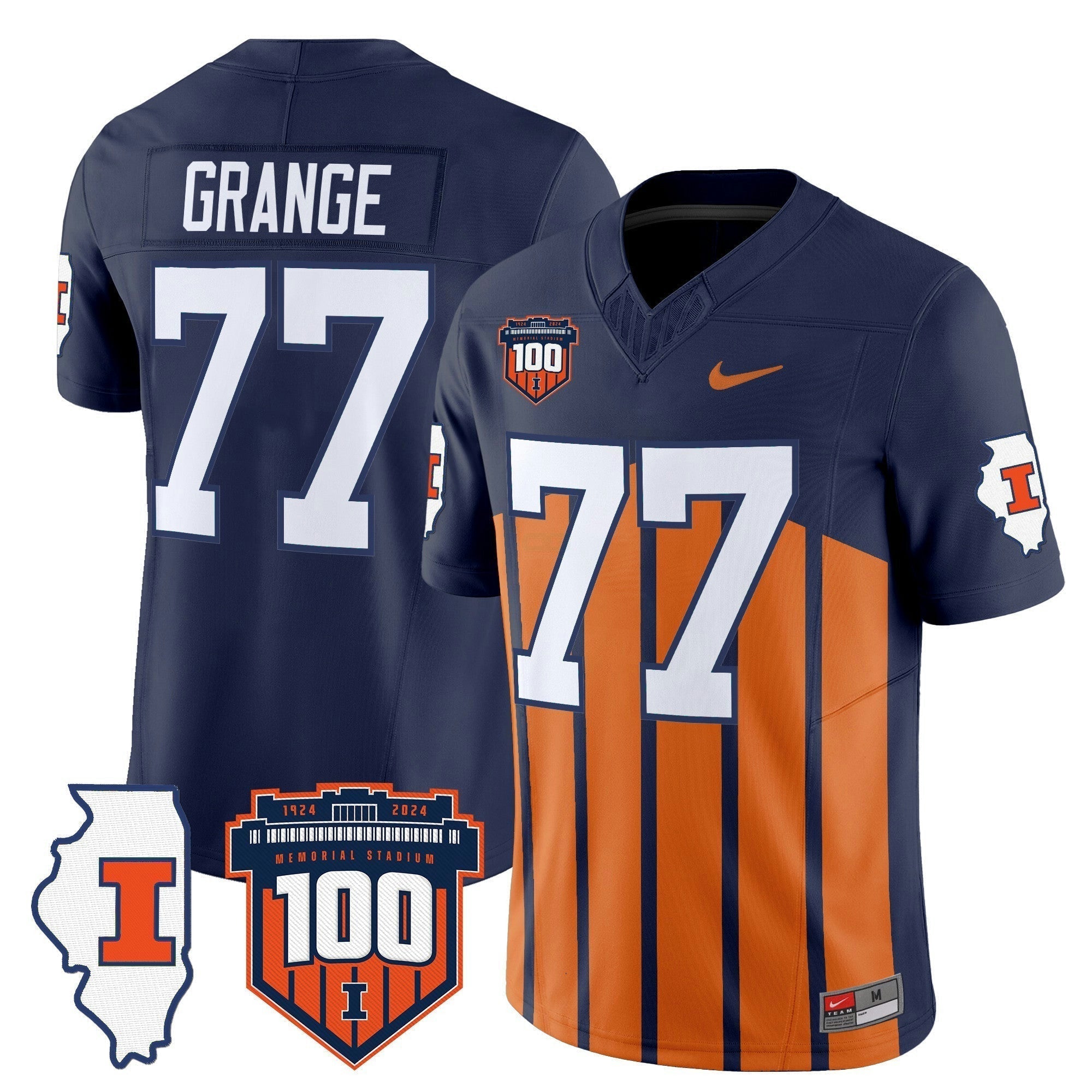 Camisa NCAA 100th Memorial Stadium Patch Vapor Limited Jersey