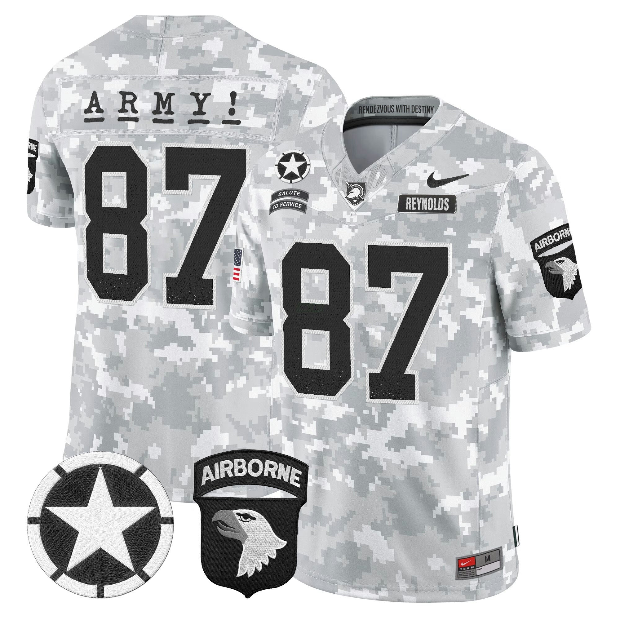 Camisa NCAA 101st Airborne Division Patch 2024 Salute to Service Vapor Limited Jersey