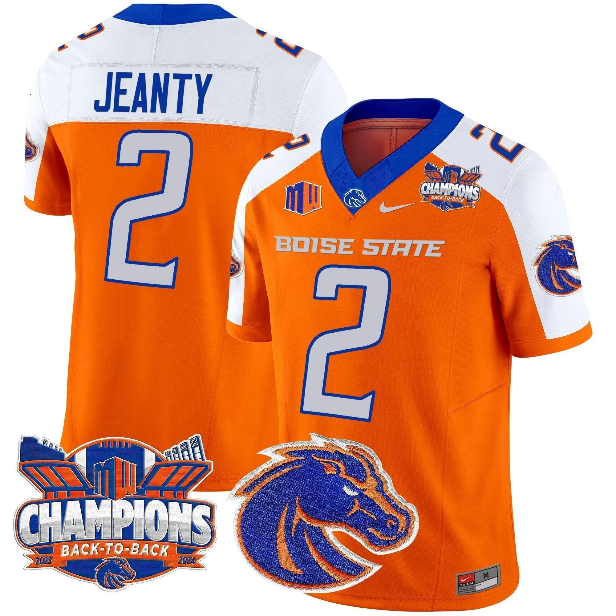 Camisa NCAA 2024 Back To Back Champions Vapor Limited Jersey