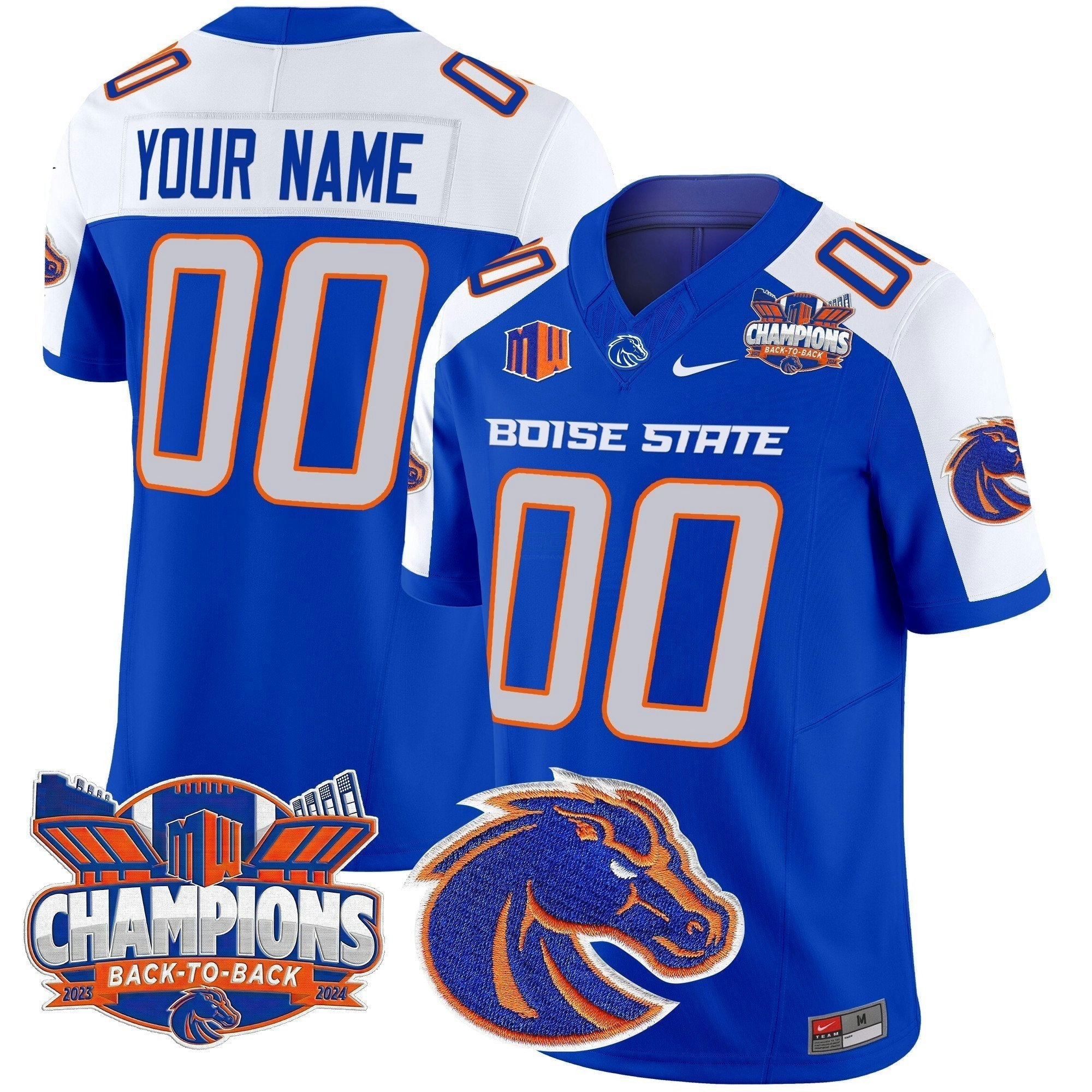Camisa NCAA 2024 Back To Back Champions Vapor Limited Jersey