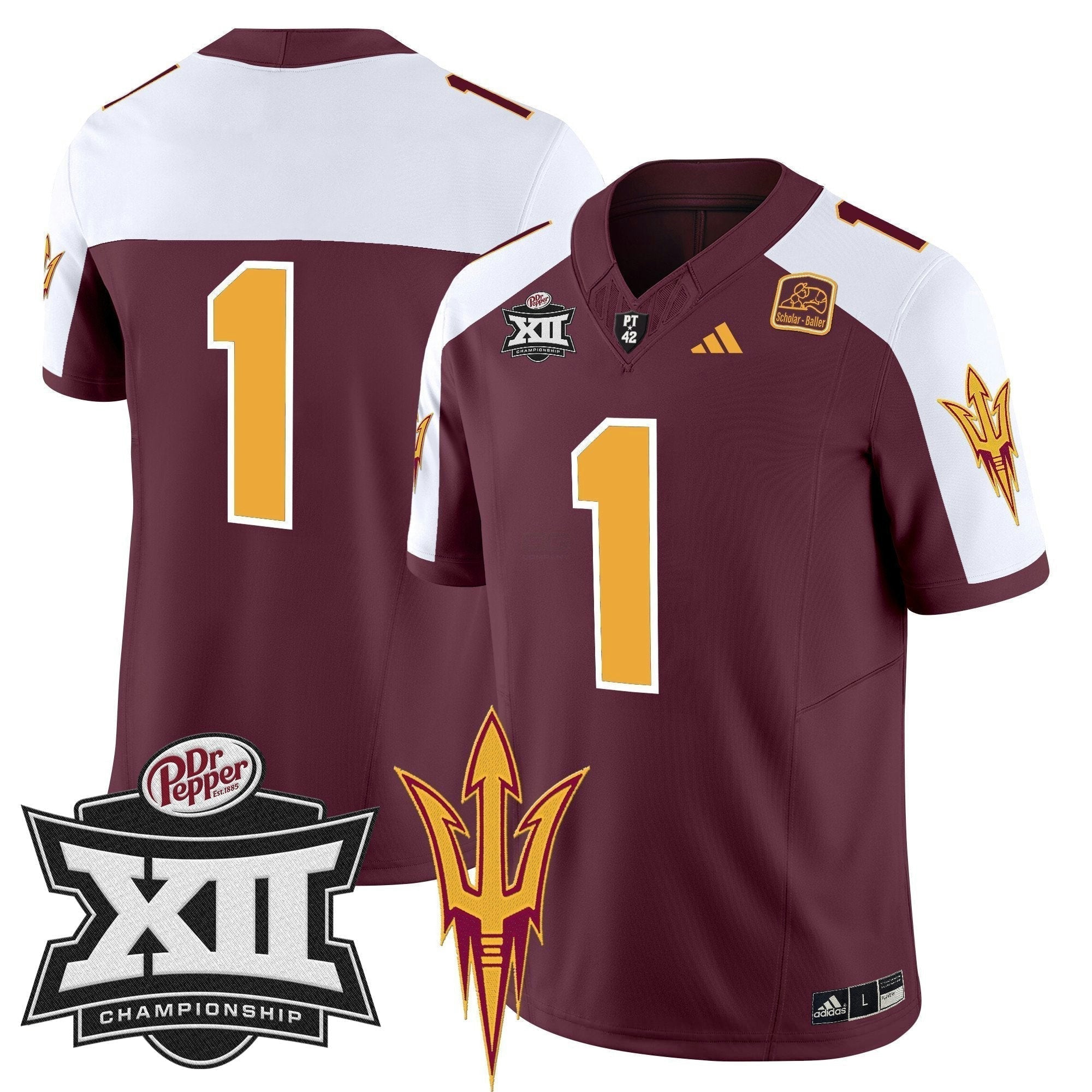 Camisa NCAA 2024 Big 12 Championship Patch Vapor Limited Jersey