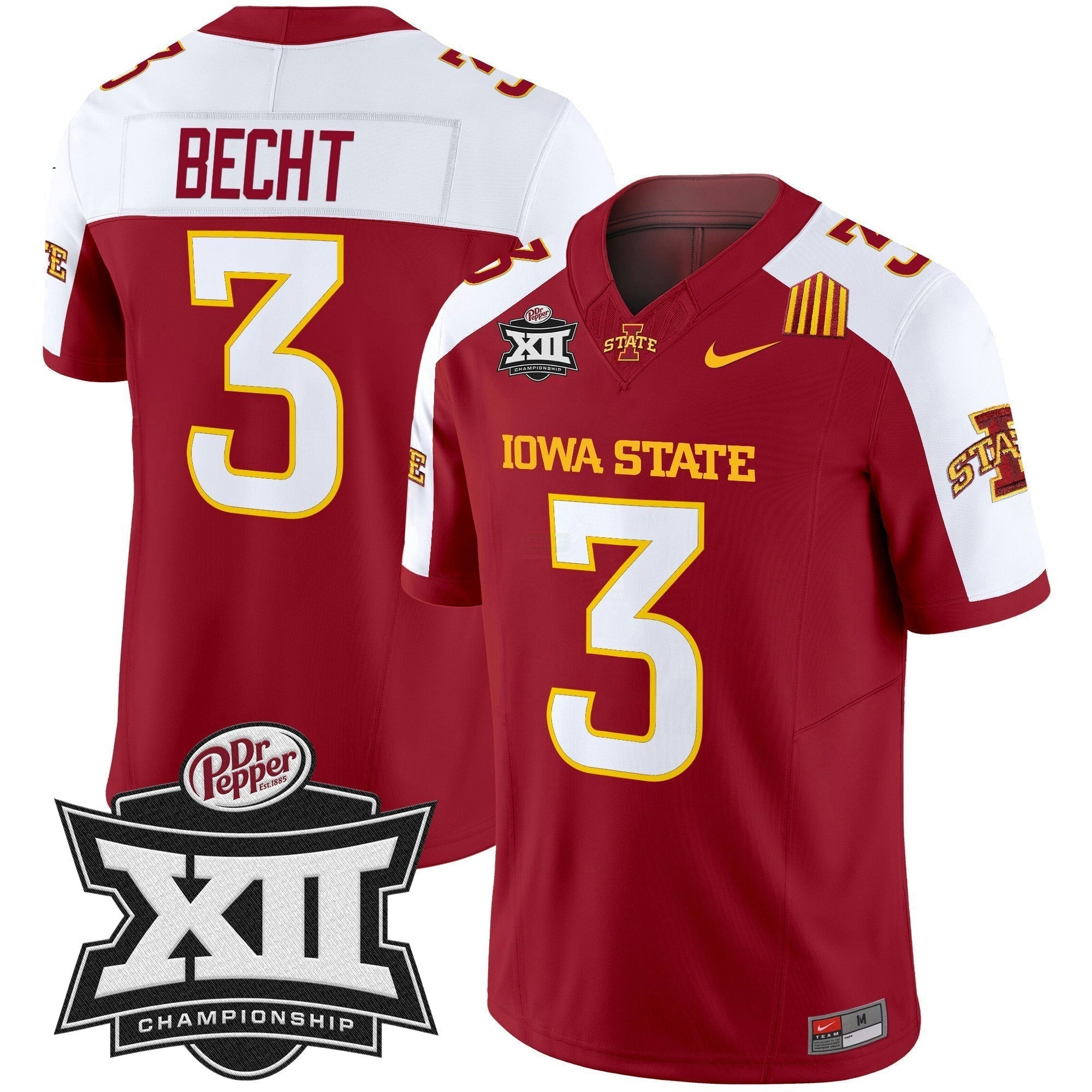 Camisa NCAA 2024 Big 12 Championship Patch Vapor Limited Jersey