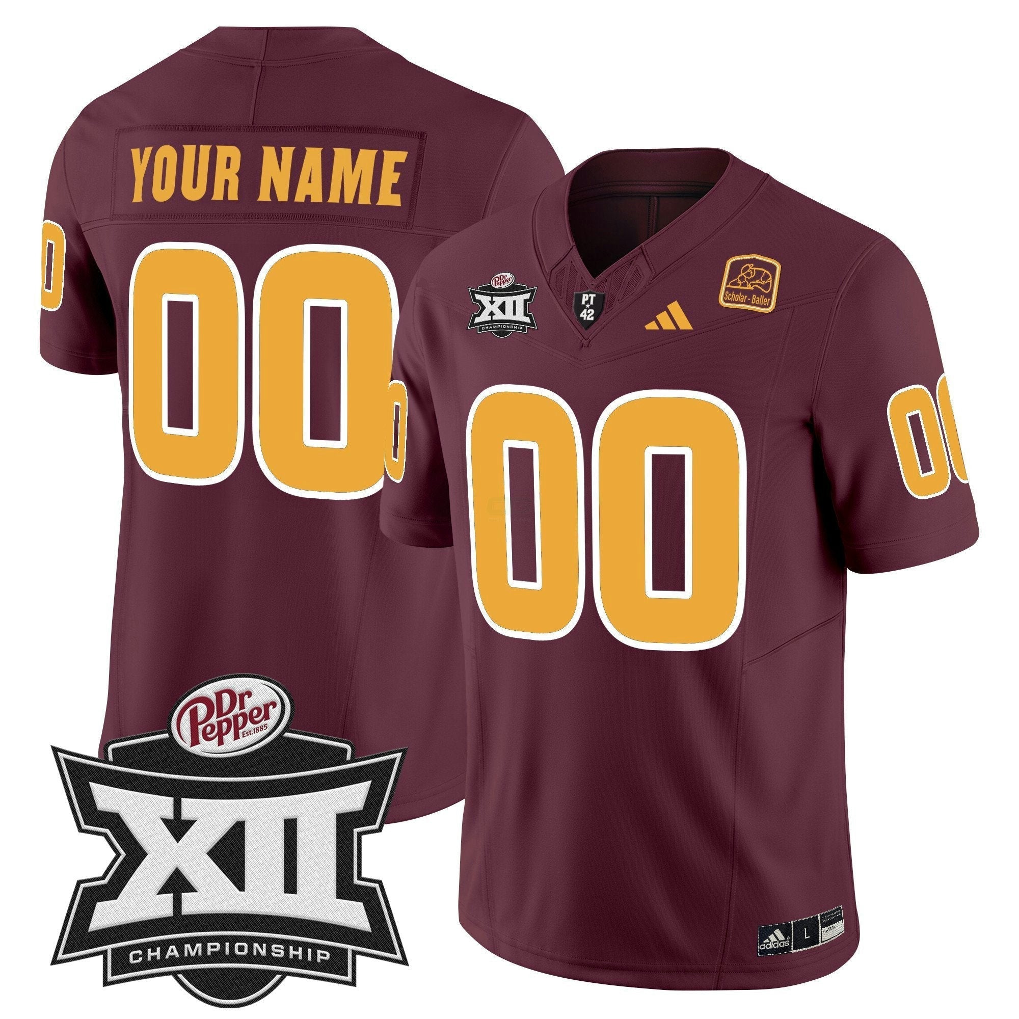 Camisa NCAA 2024 Big 12 Championship Patch Vapor Limited Jersey
