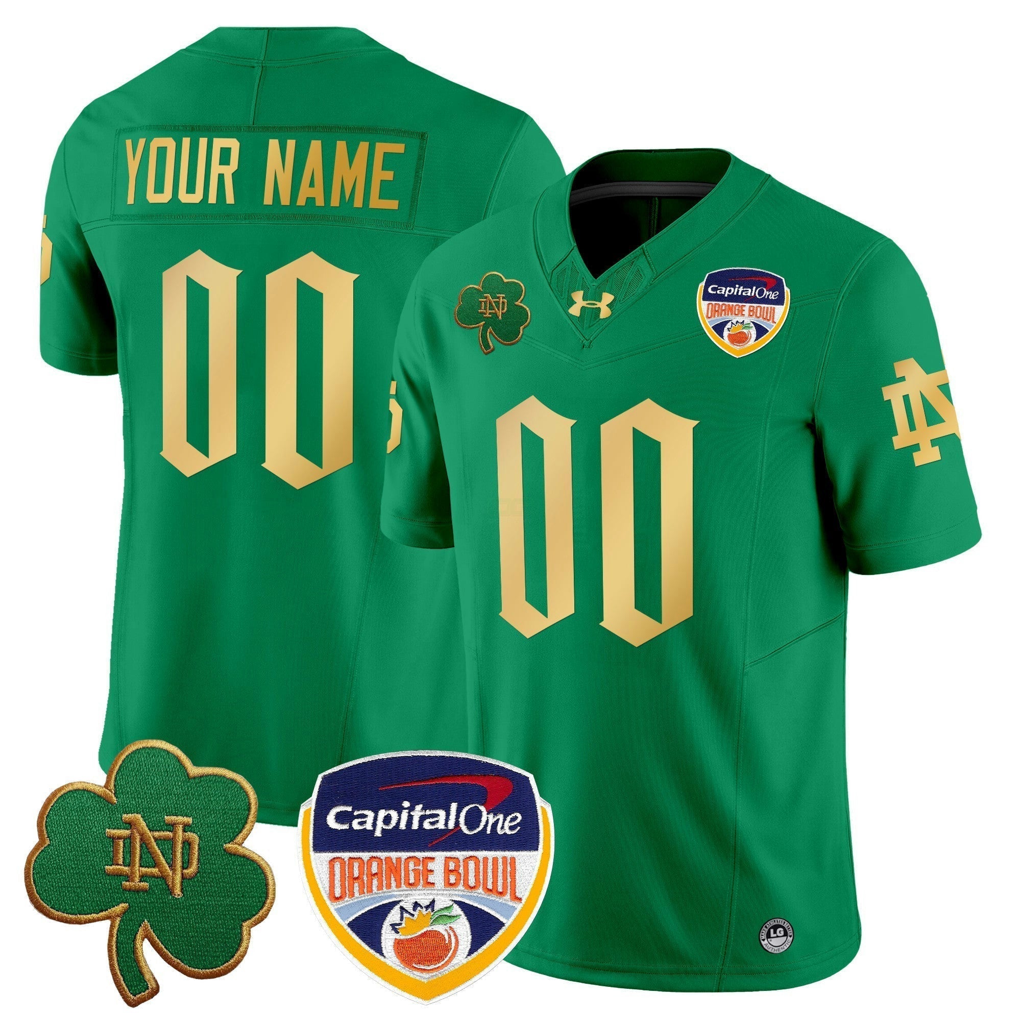 Camisa NCAA 2024 Laranja Bowl Patch Vapor Limited Jersey V2