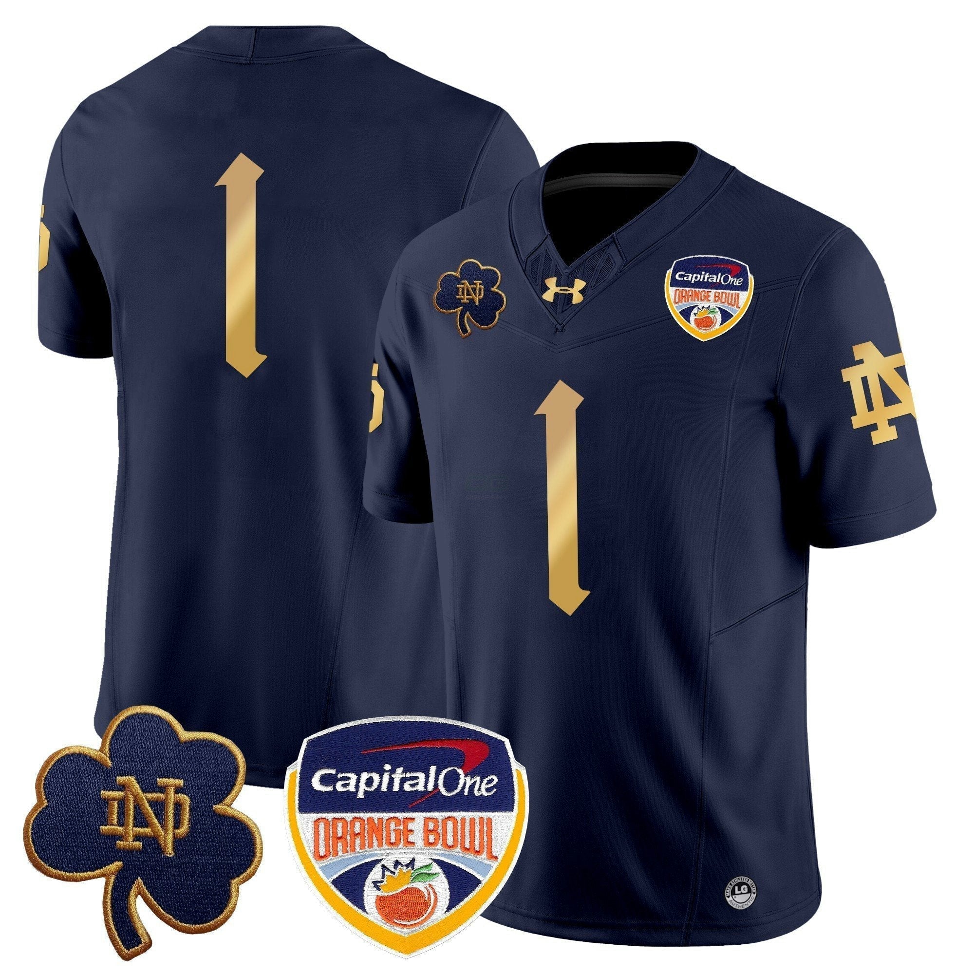 Camisa NCAA 2024 Laranja Bowl Patch Vapor Limited Jersey V2
