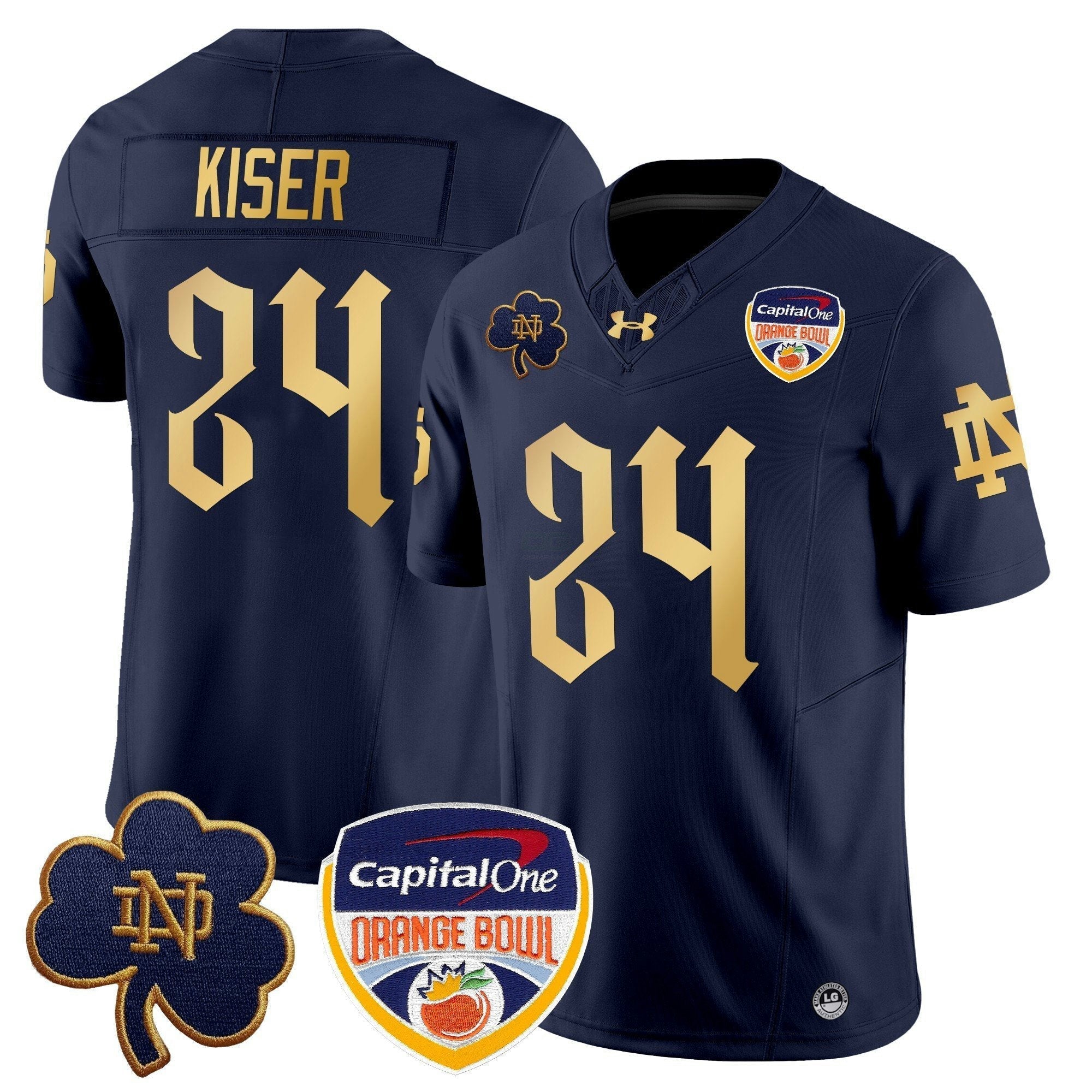 Camisa NCAA 2024 Laranja Bowl Patch Vapor Limited Jersey V2