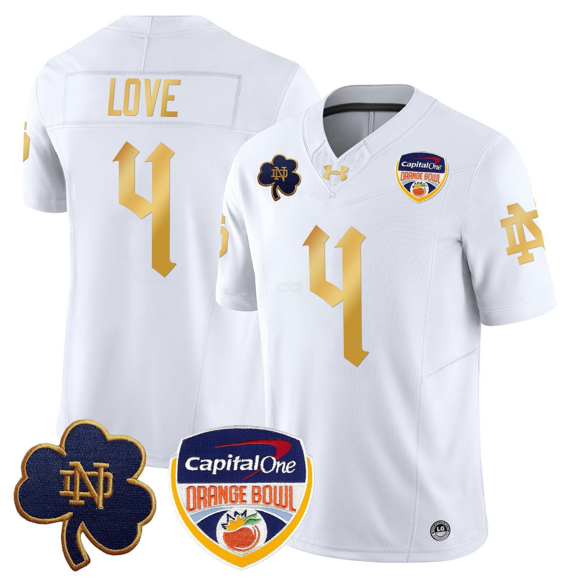 Camisa NCAA 2024 Laranja Bowl Patch Vapor Limited Jersey V2
