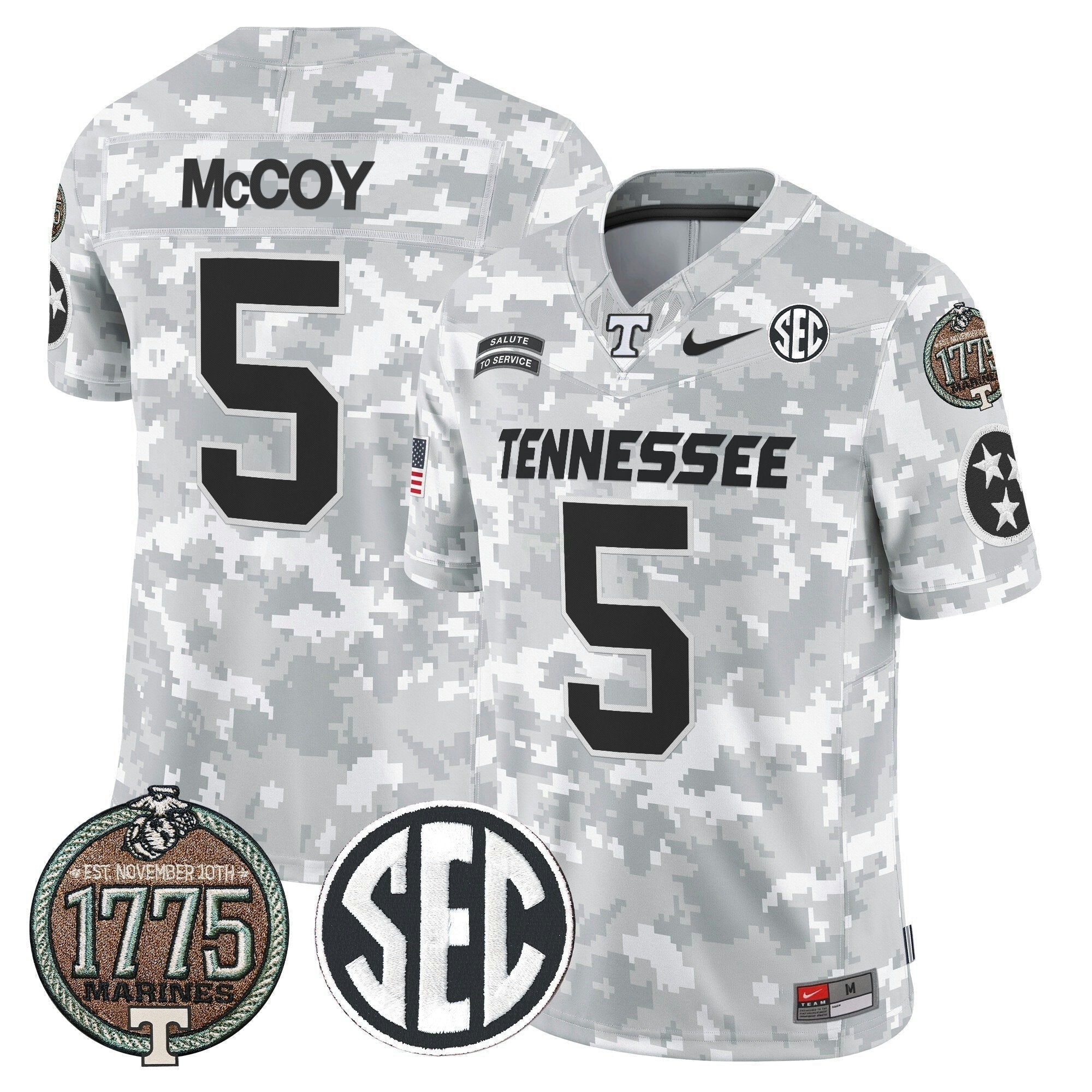 Camisa NCAA 2024 Salute to Service Establishment Year Patch Vapor Limited Jersey
