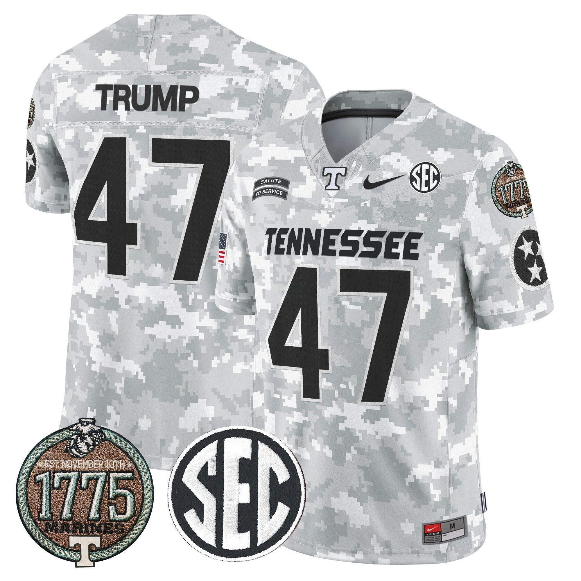Camisa NCAA 2024 Salute to Service Establishment Year Patch Vapor Limited Jersey