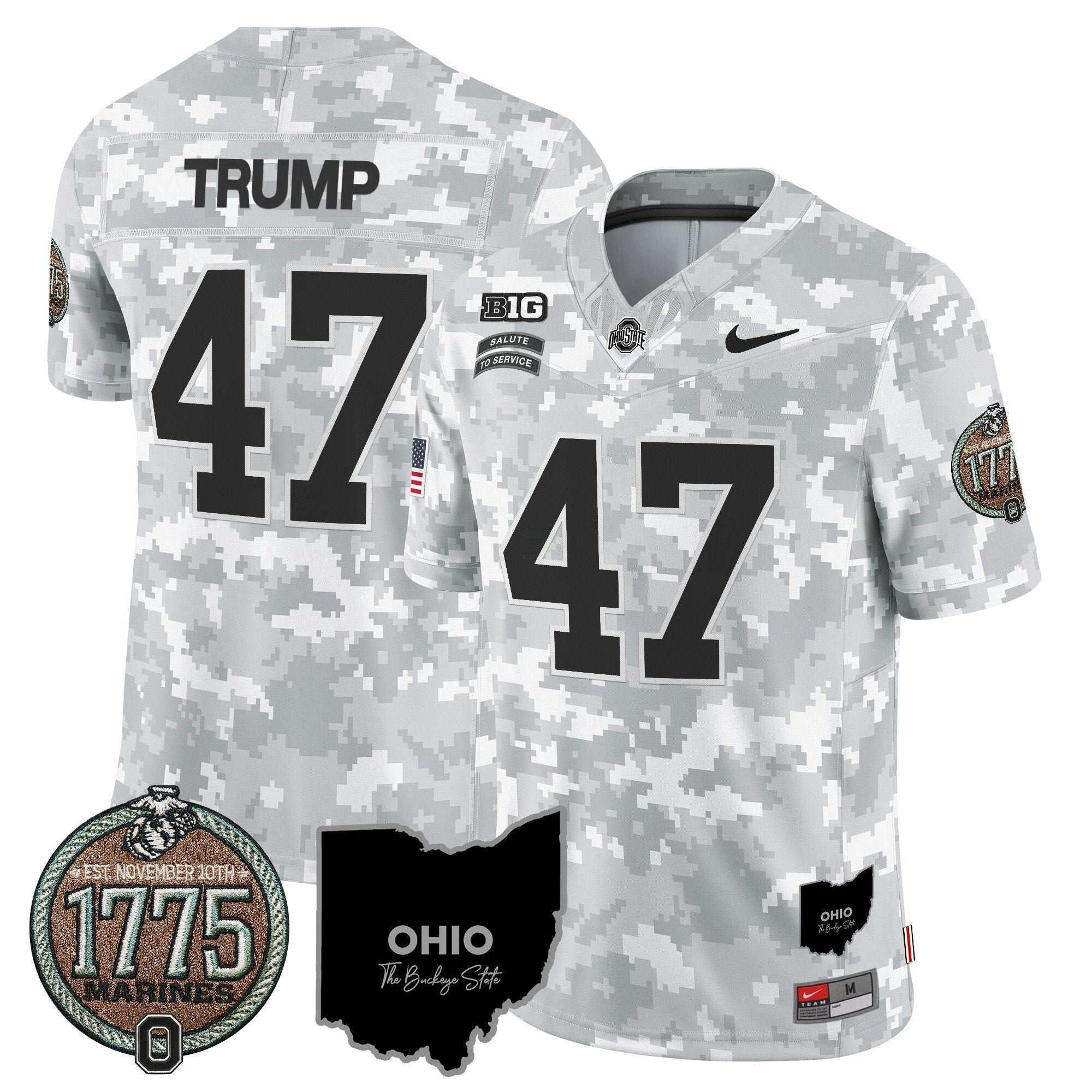Camisa NCAA 2024 Salute to Service Establishment Year Patch Vapor Limited Jersey