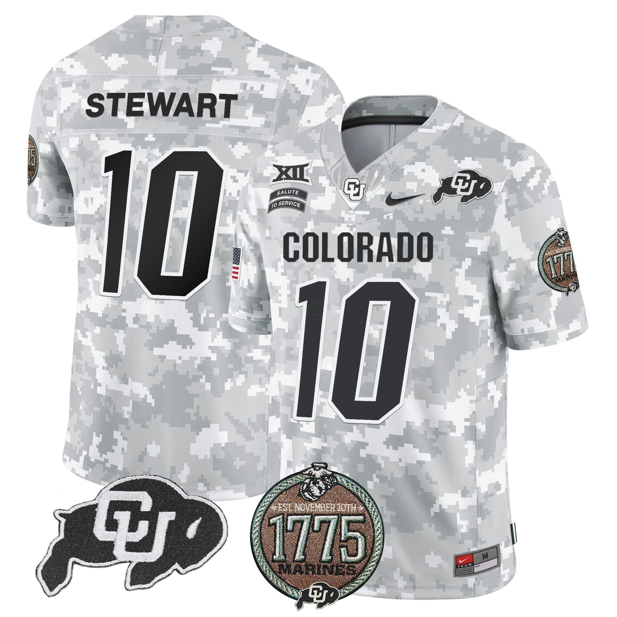 Camisa NCAA 2024 Salute to Service Establishment Year Patch Vapor Limited Jersey