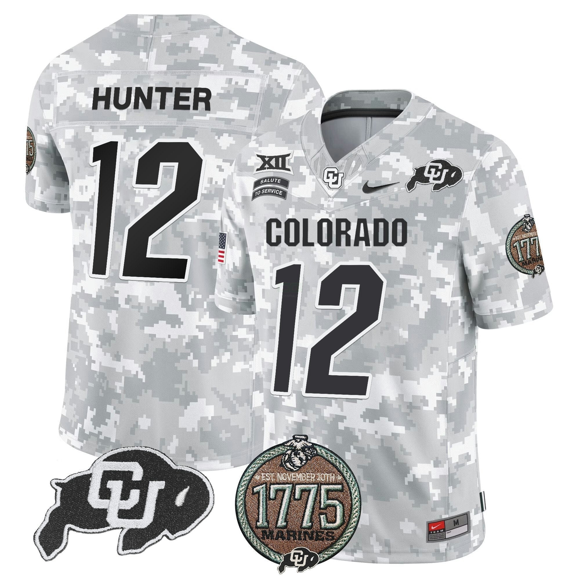 Camisa NCAA 2024 Salute to Service Establishment Year Patch Vapor Limited Jersey