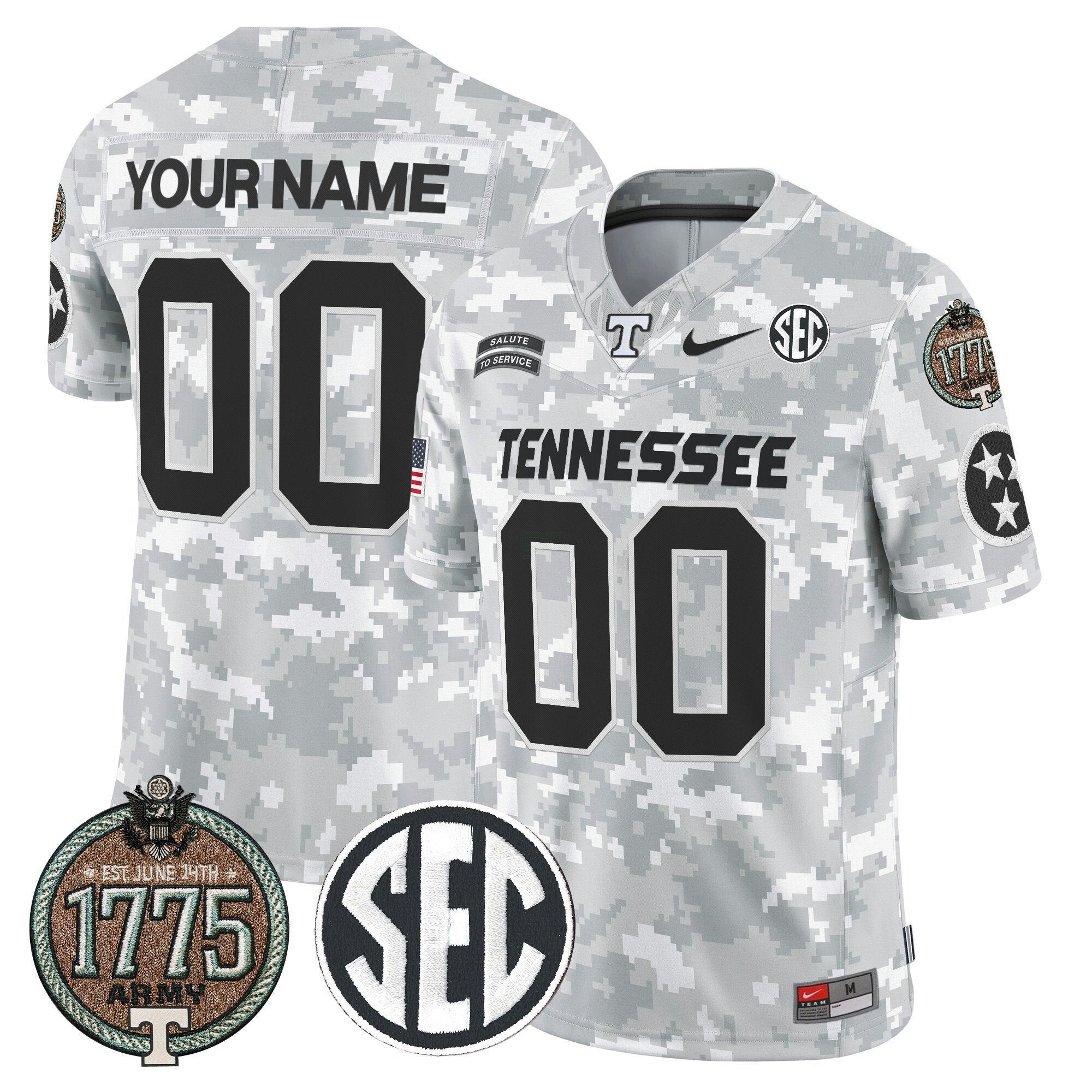 Camisa NCAA 2024 Salute to Service Establishment Year Patch Vapor Limited Jersey