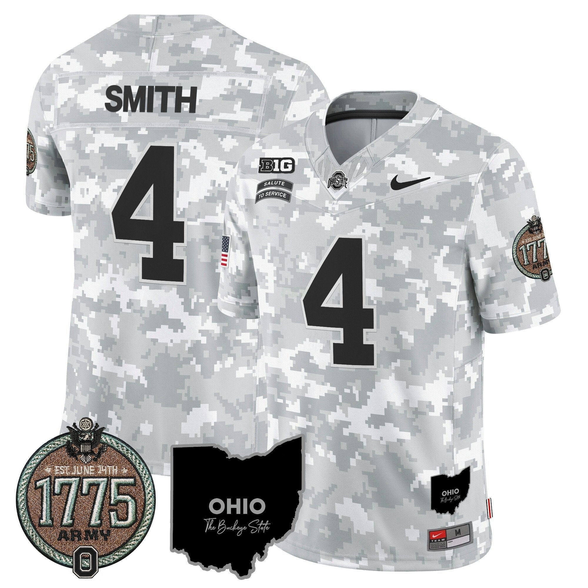 Camisa NCAA 2024 Salute to Service Establishment Year Patch Vapor Limited Jersey