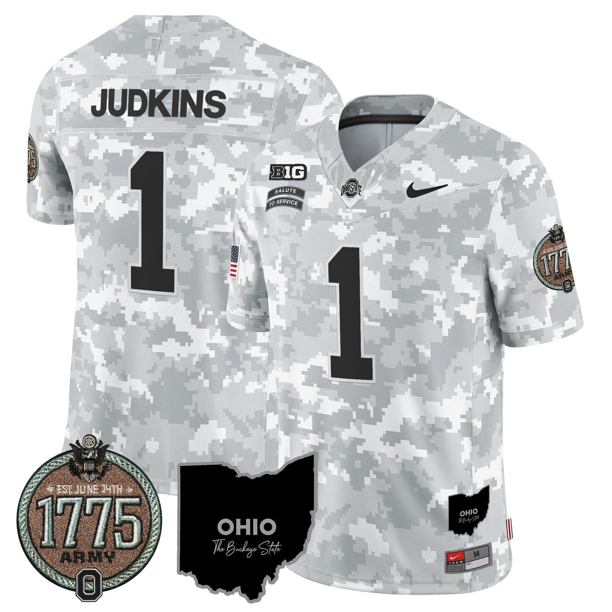 Camisa NCAA 2024 Salute to Service Establishment Year Patch Vapor Limited Jersey