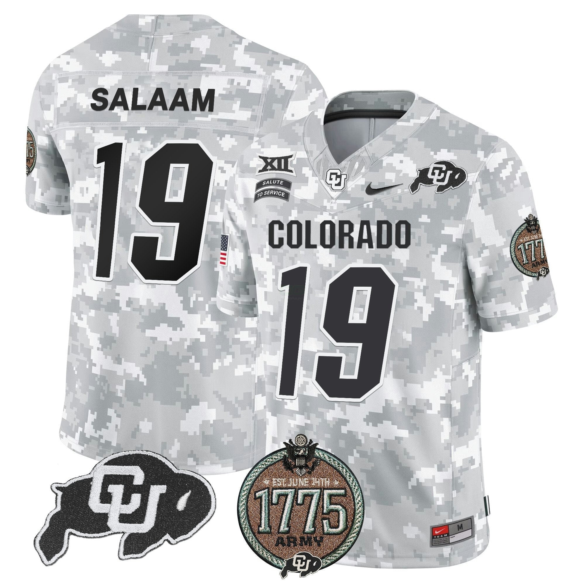 Camisa NCAA 2024 Salute to Service Establishment Year Patch Vapor Limited Jersey