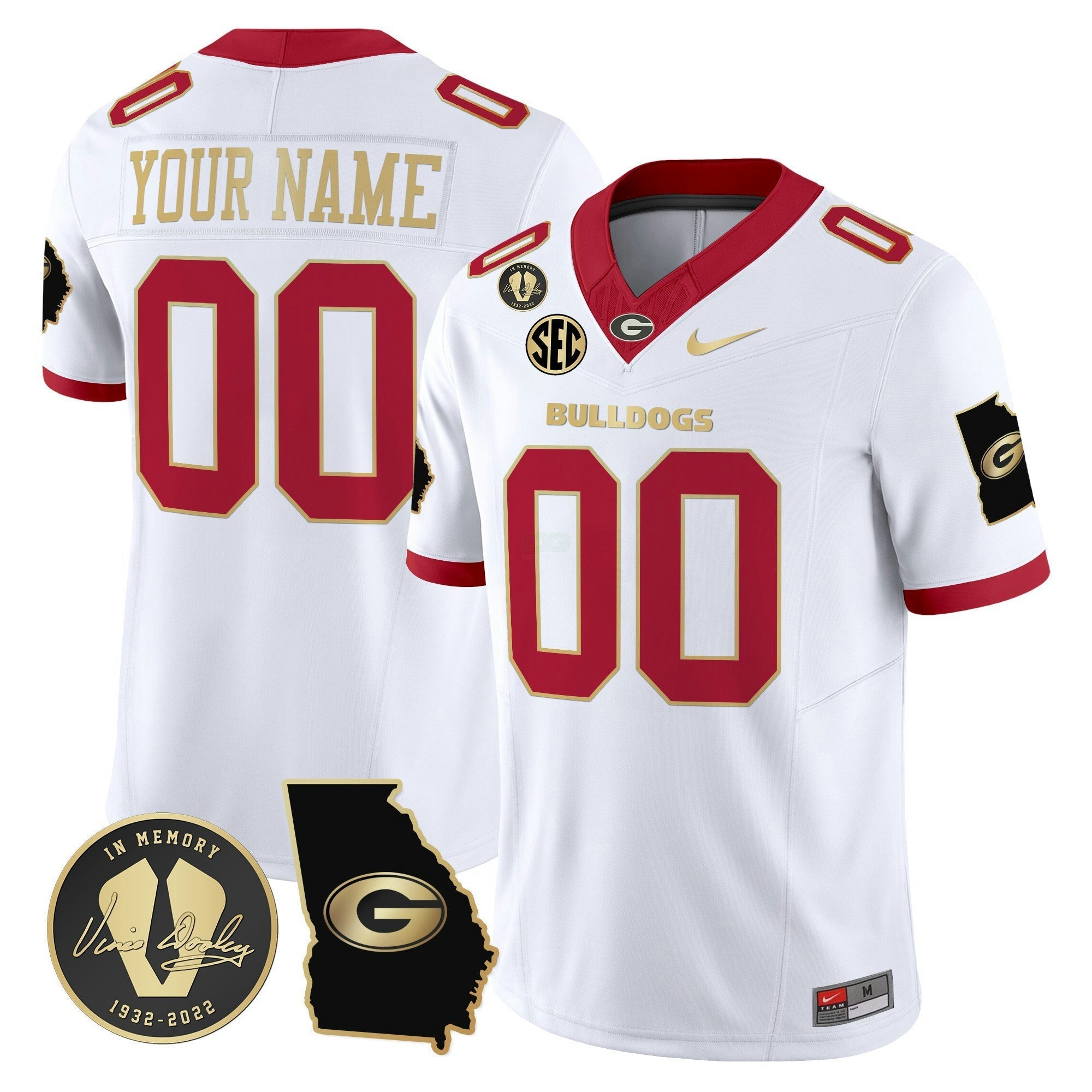 Camisa NCAA 2024 Vapor Limited Jersey V3 - Georgia Map