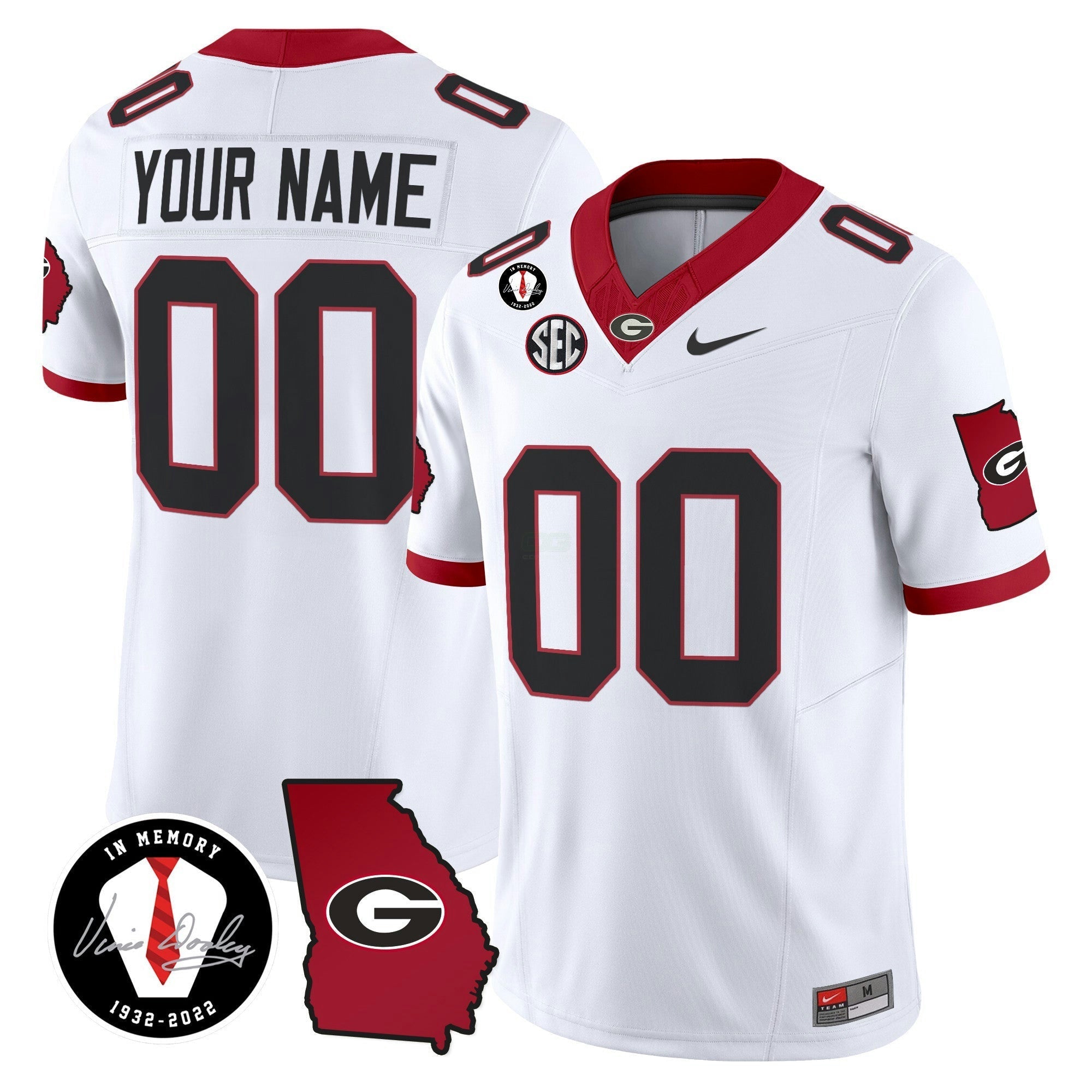 Camisa NCAA 2024 Vapor Limited Jersey V3 - Georgia Map